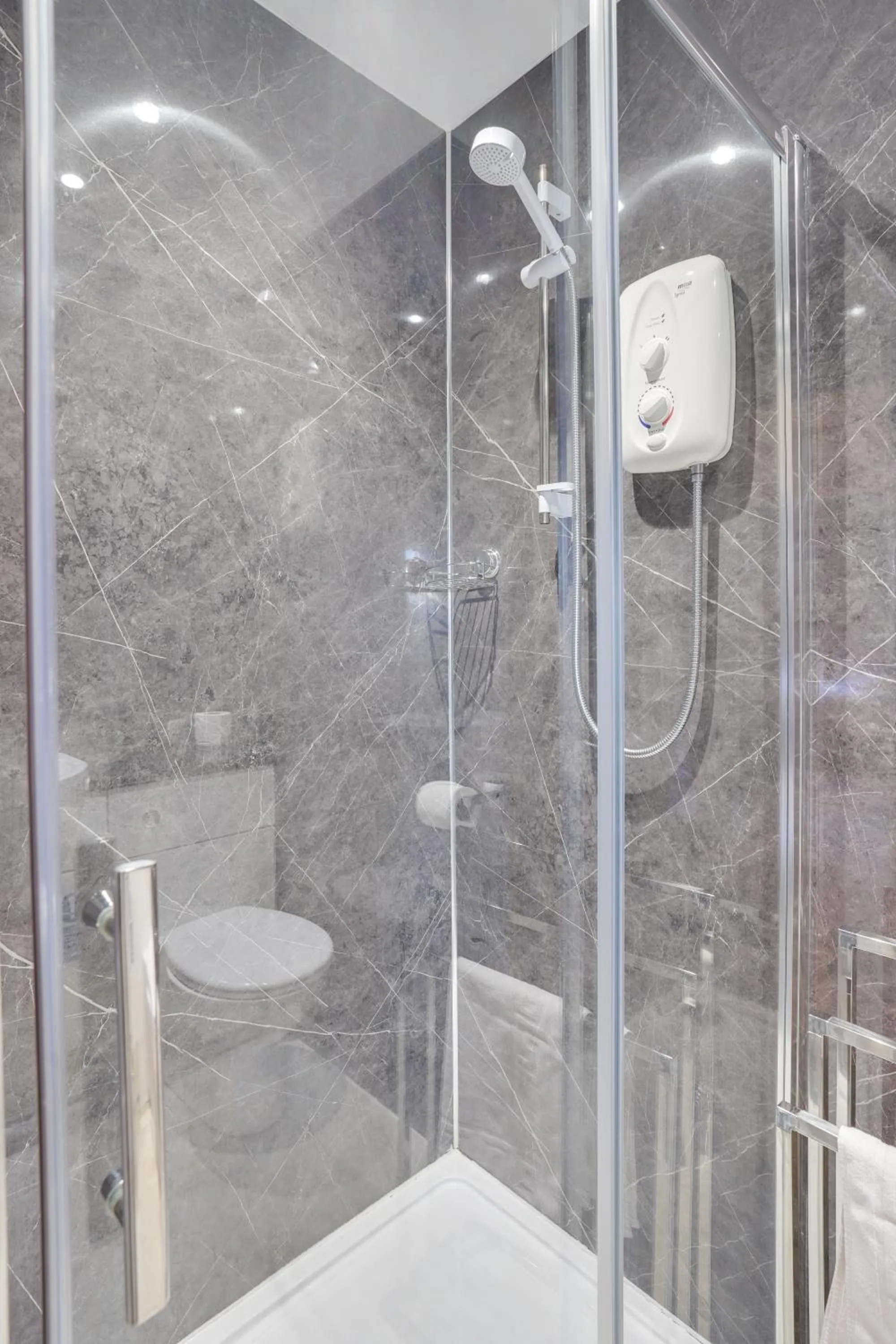 Shower in The County Hotel - Self Check-In, Ultra Fast WI-FI, Free Parking, Central Location