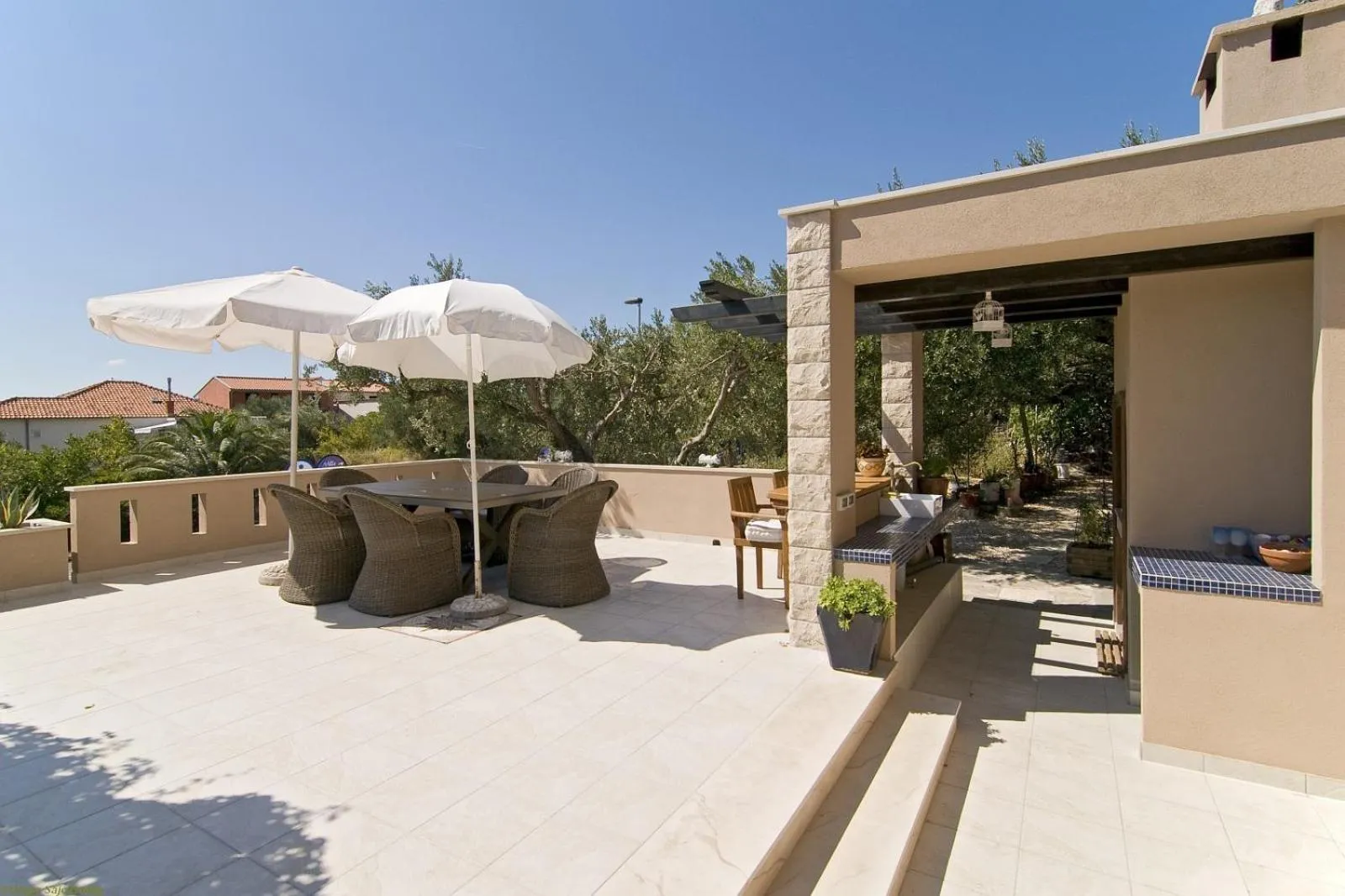 Patio in Villa Bougenvilia Tomas