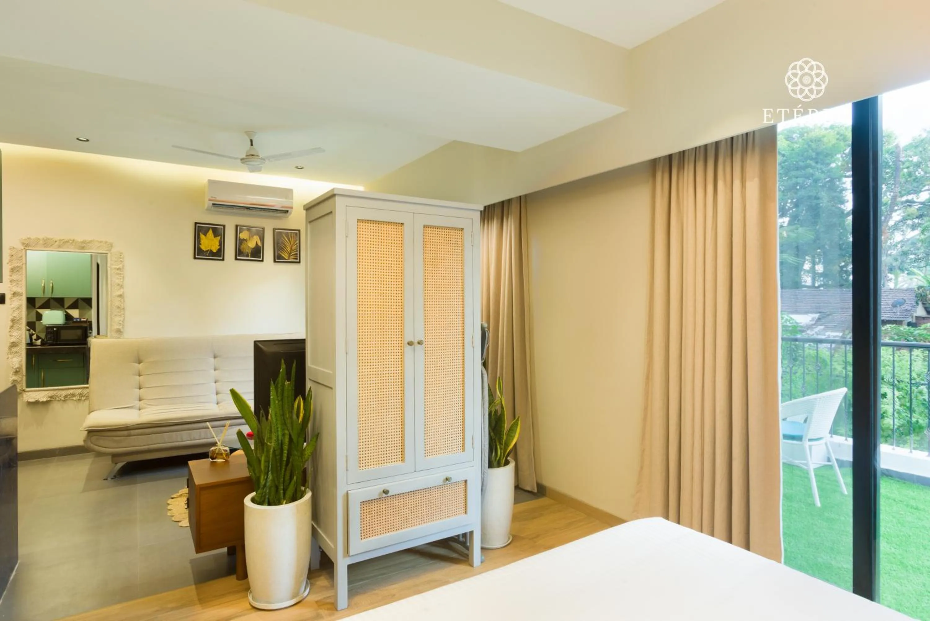Bedroom, Bed in Etereo Stays, Luxury Premium Apartments Baga, Arpora, Goa