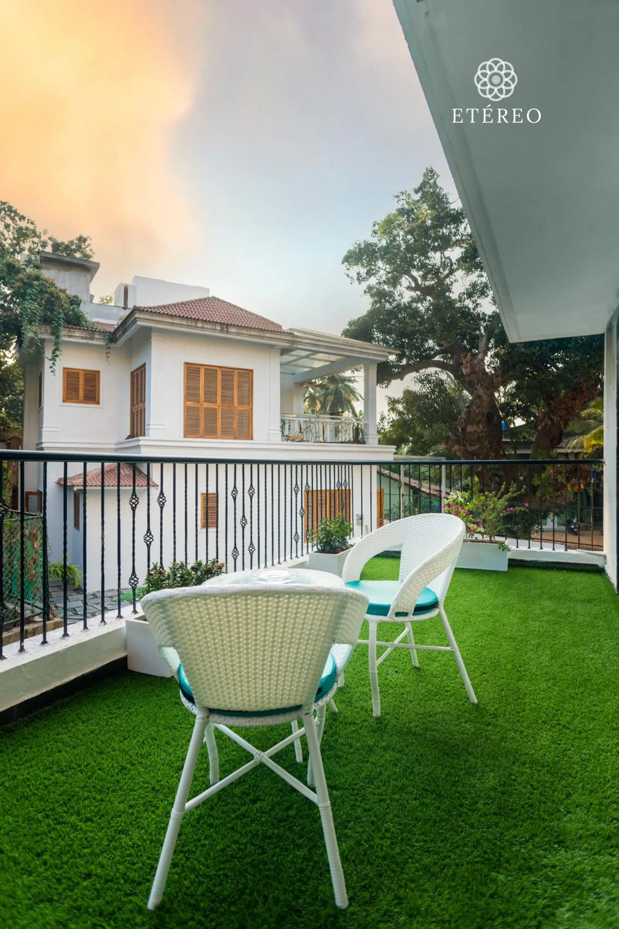 Balcony/Terrace in Etereo Stays, Luxury Premium Apartments Baga, Arpora, Goa