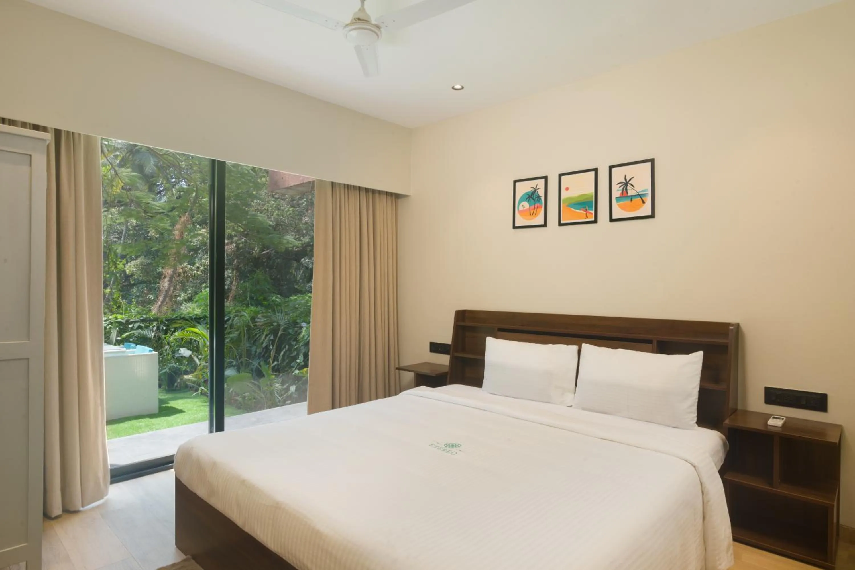 Bedroom, Bed in Etereo Stays, Luxury Premium Apartments Baga, Arpora, Goa