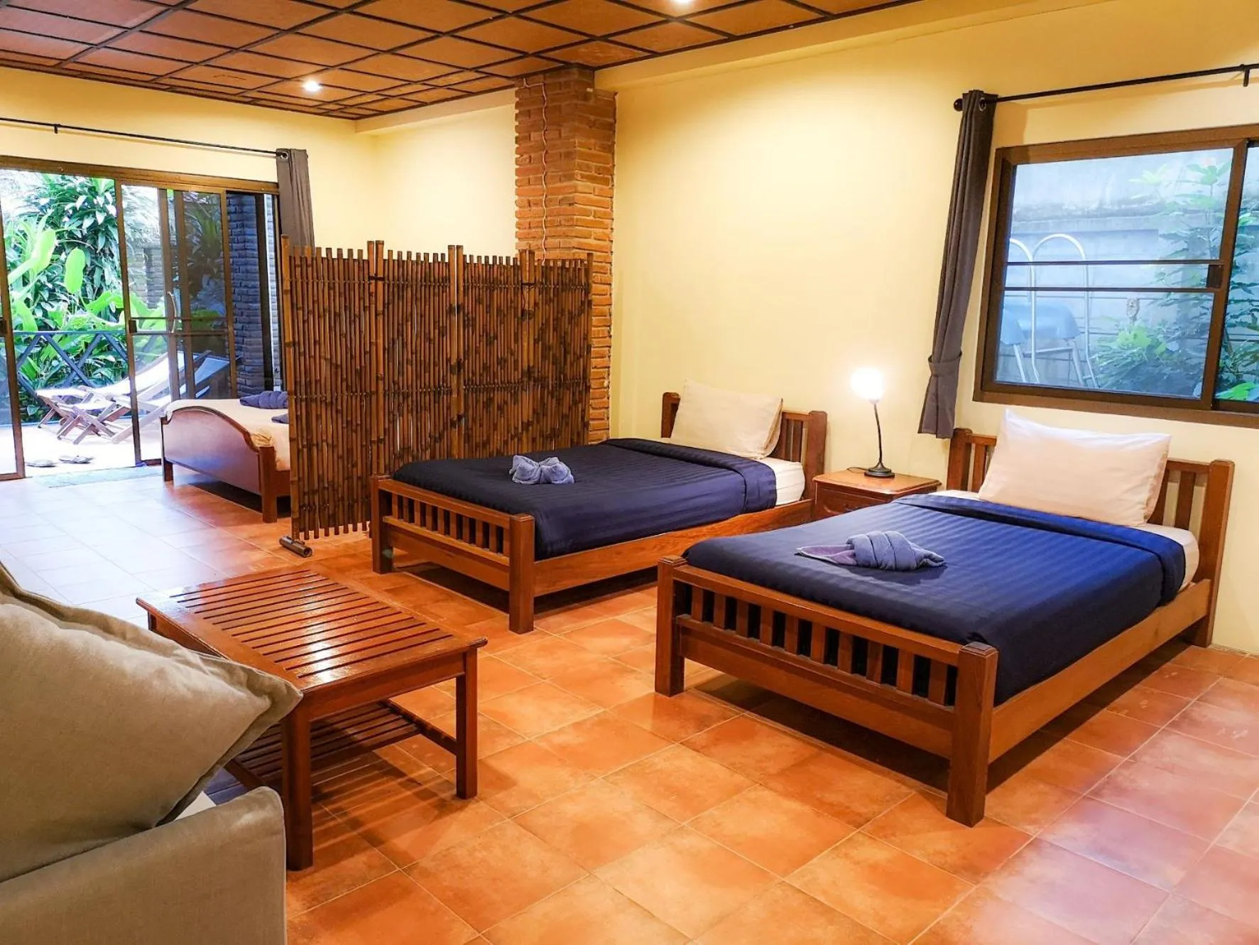 Bed in Villa Bali Eco Resort, Rayong