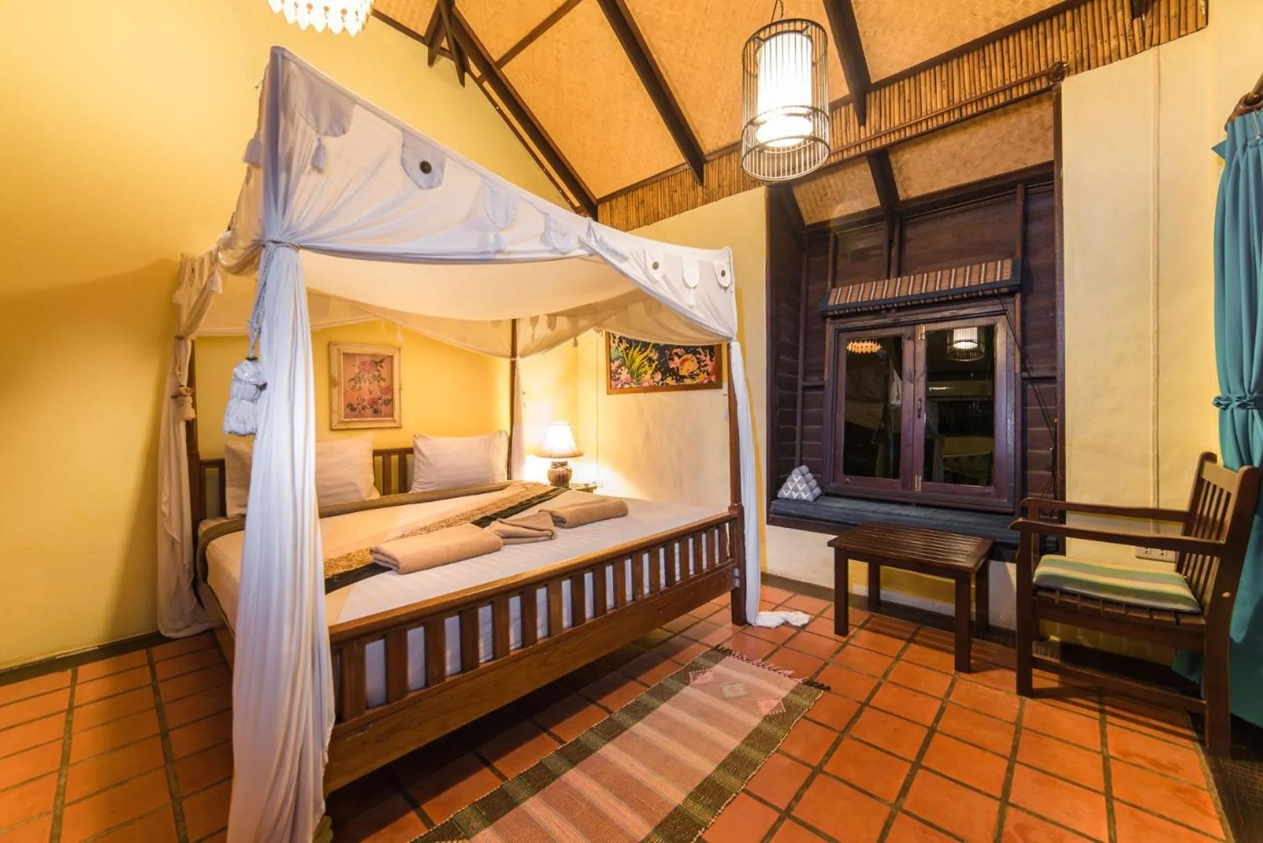 Bed in Villa Bali Eco Resort, Rayong