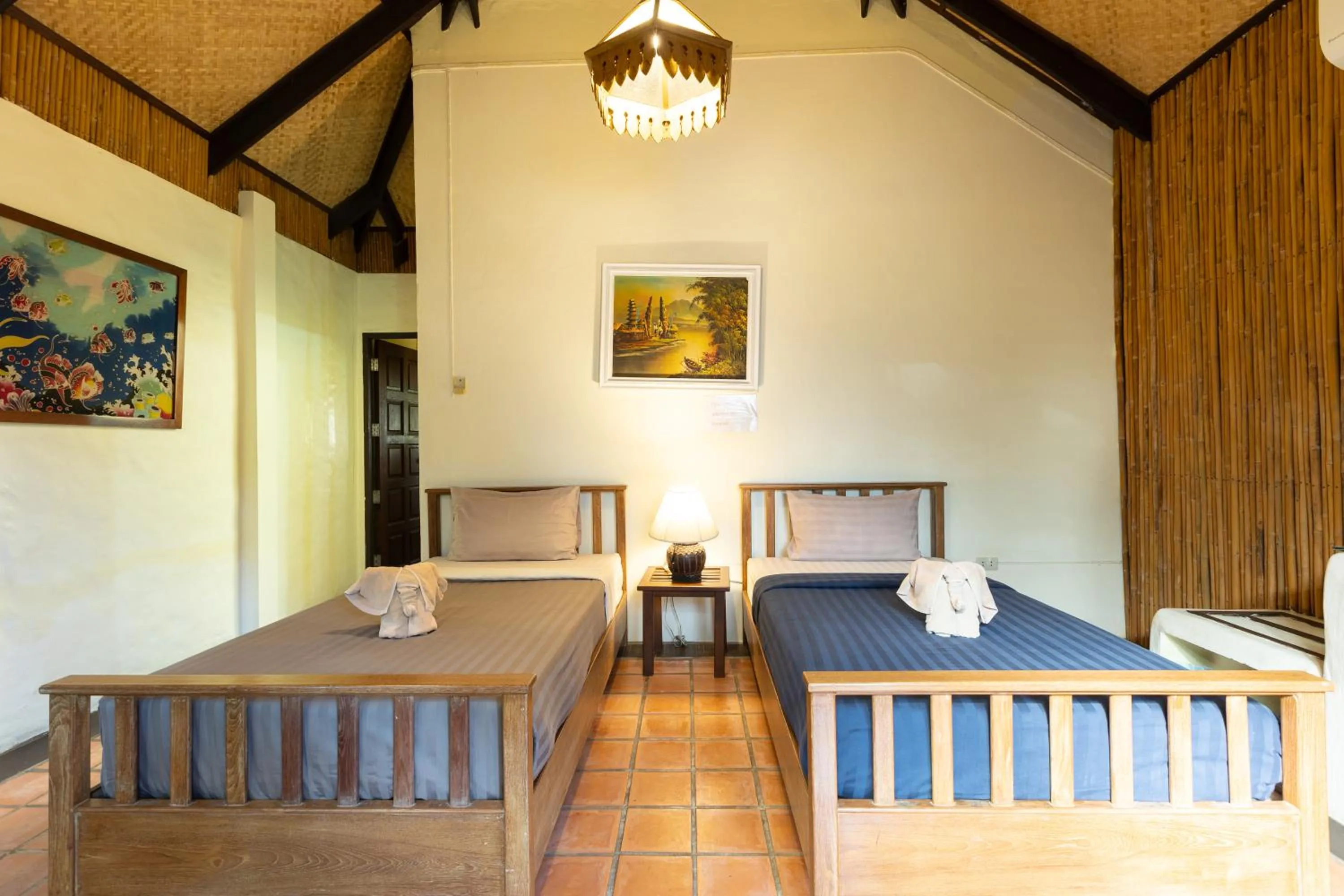 Bed in Villa Bali Eco Resort, Rayong