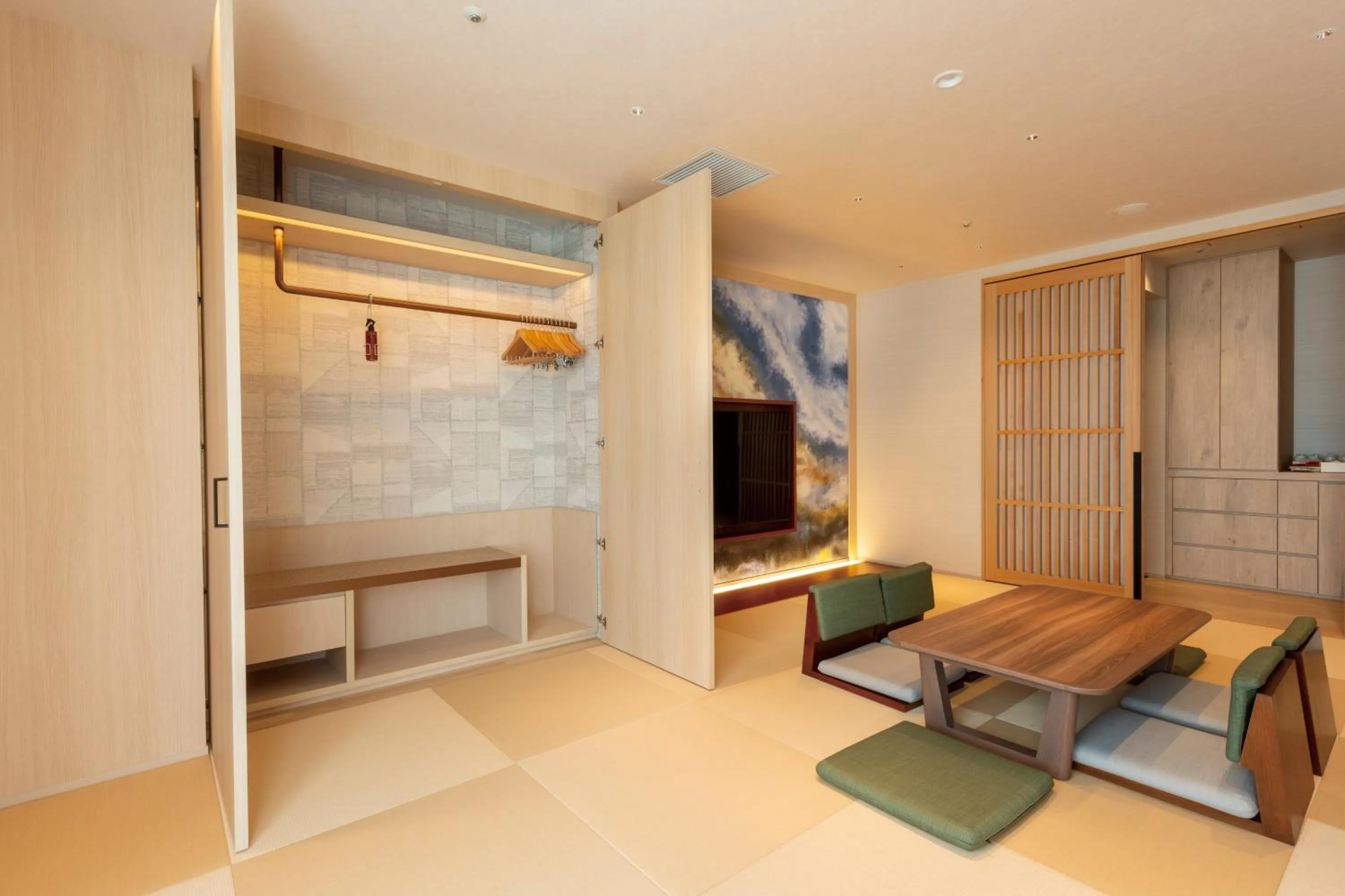 Living room, Bed in Hotel Springs Makuhari Premier