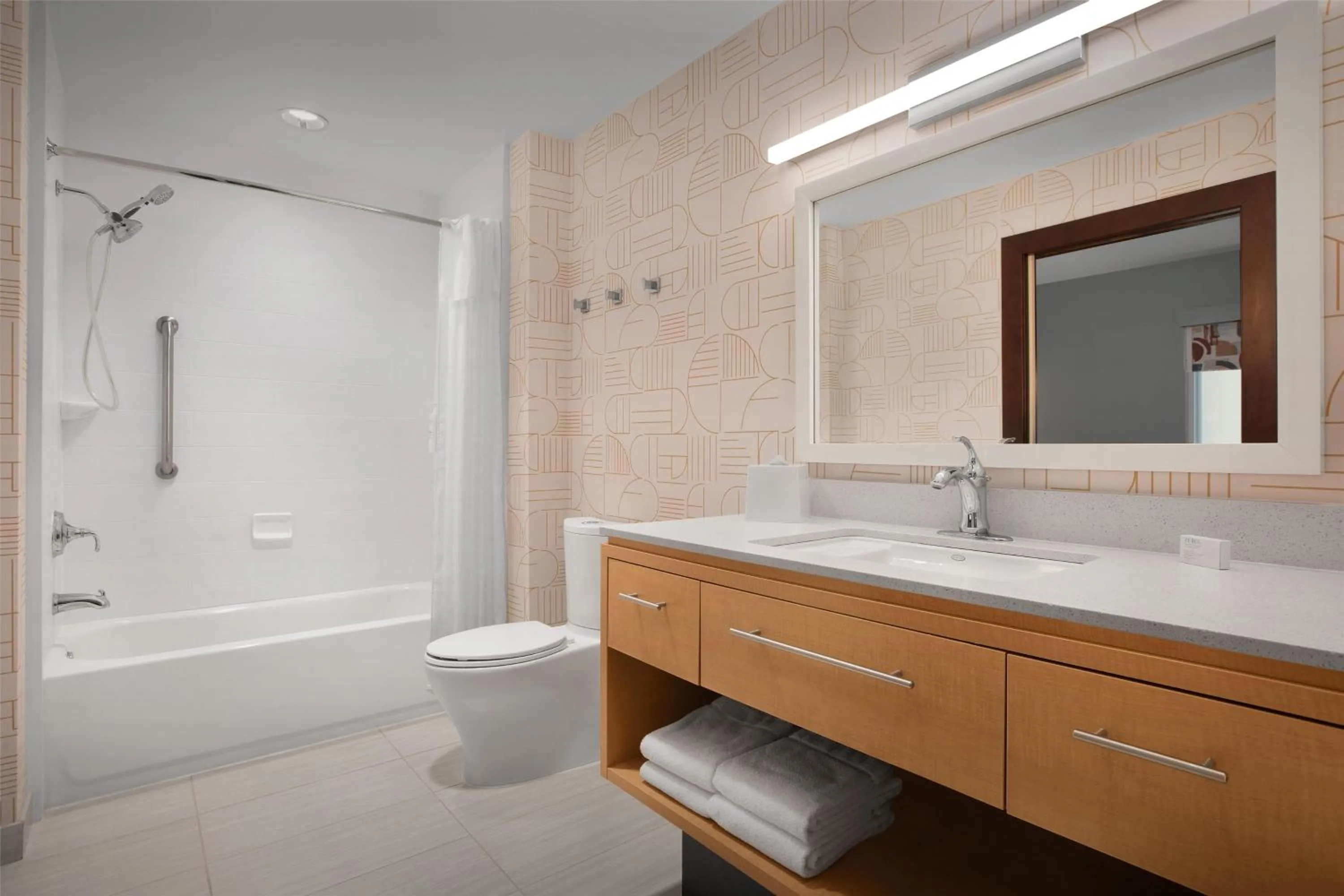 Bathroom in Home2 Suites by Hilton Sioux Falls Sanford Medical Center