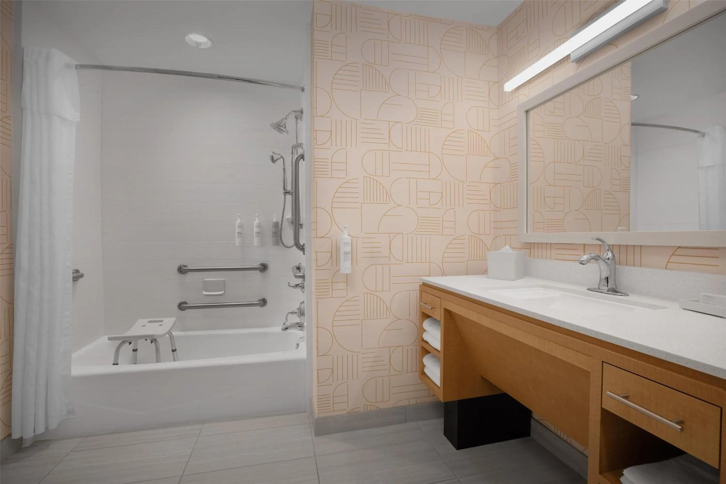 Bathroom in Home2 Suites by Hilton Sioux Falls Sanford Medical Center