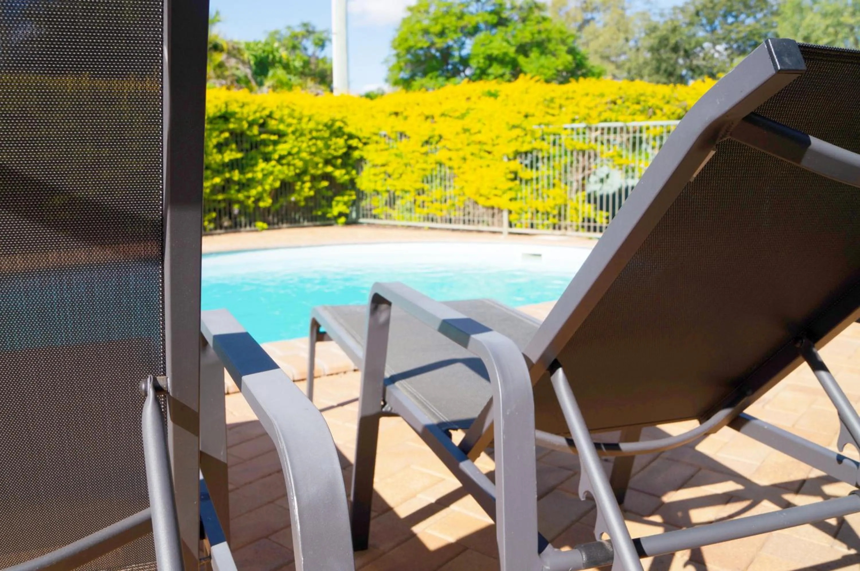 Patio in Jacaranda Country Motel