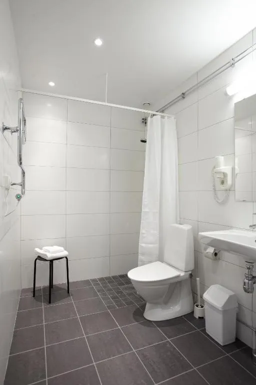 Bathroom in Riverside stay at Hotel - Ängelholm