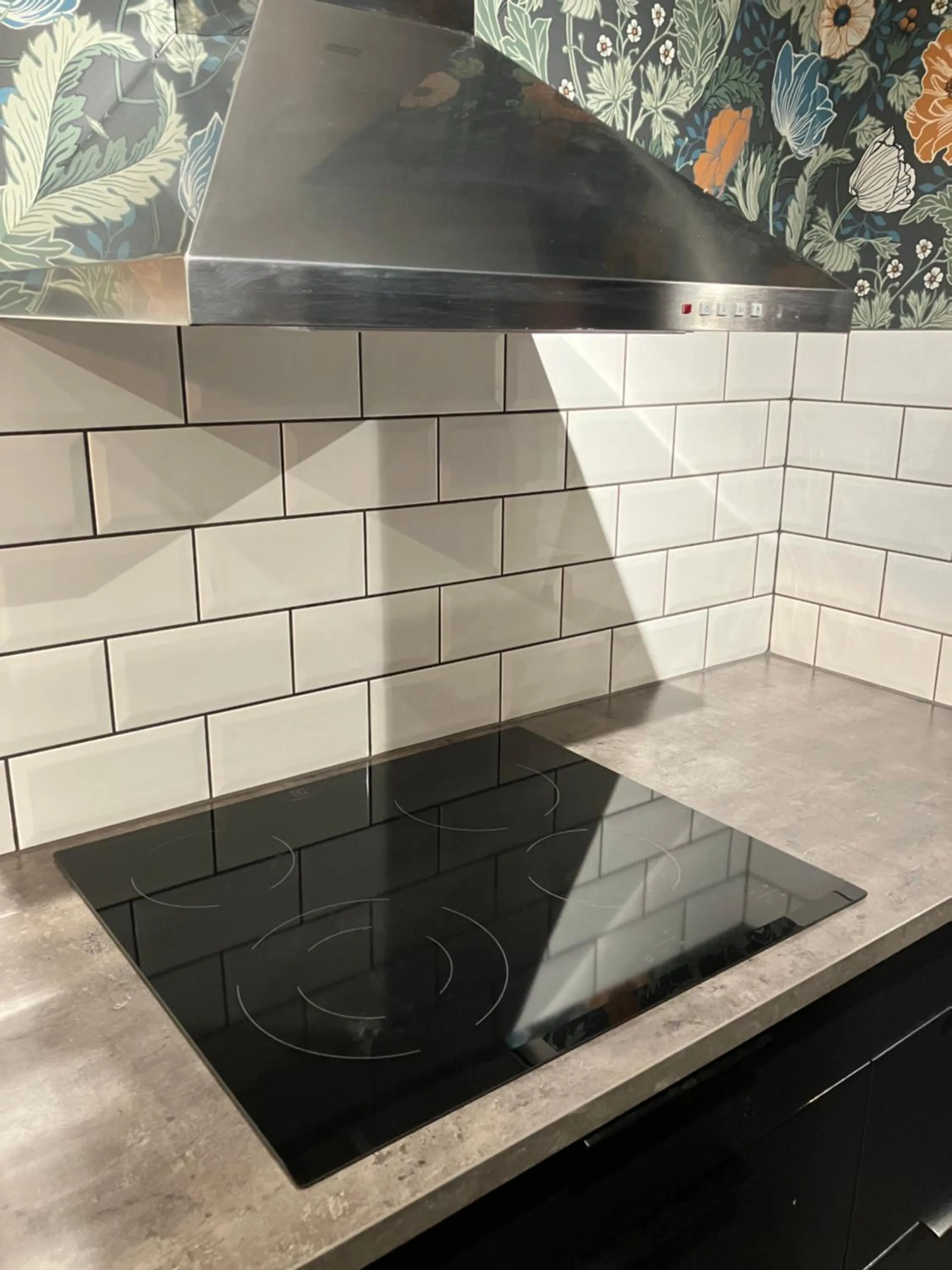 Kitchen or kitchenette in Riverside stay at Hotel - Ängelholm