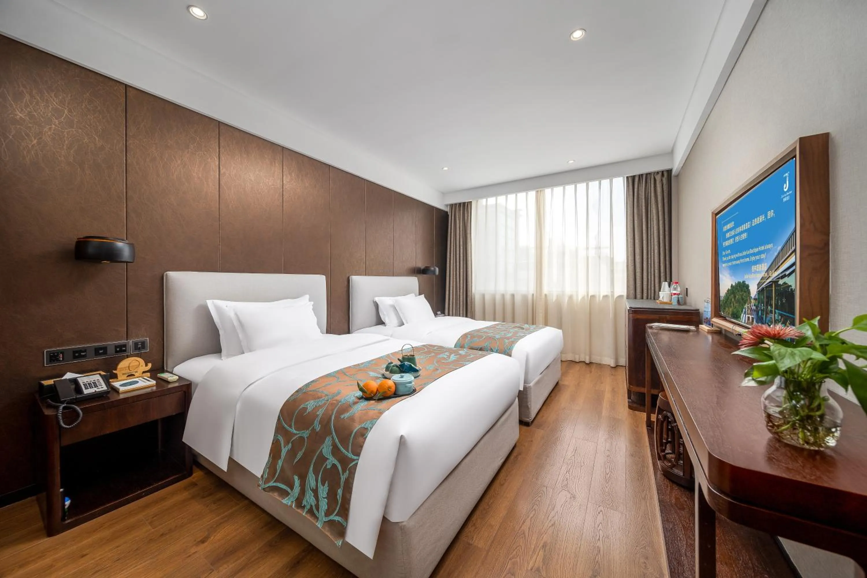 Bed in Jolie Vue Boutique Hotel Guilin (near Elephant Trunk Hill)