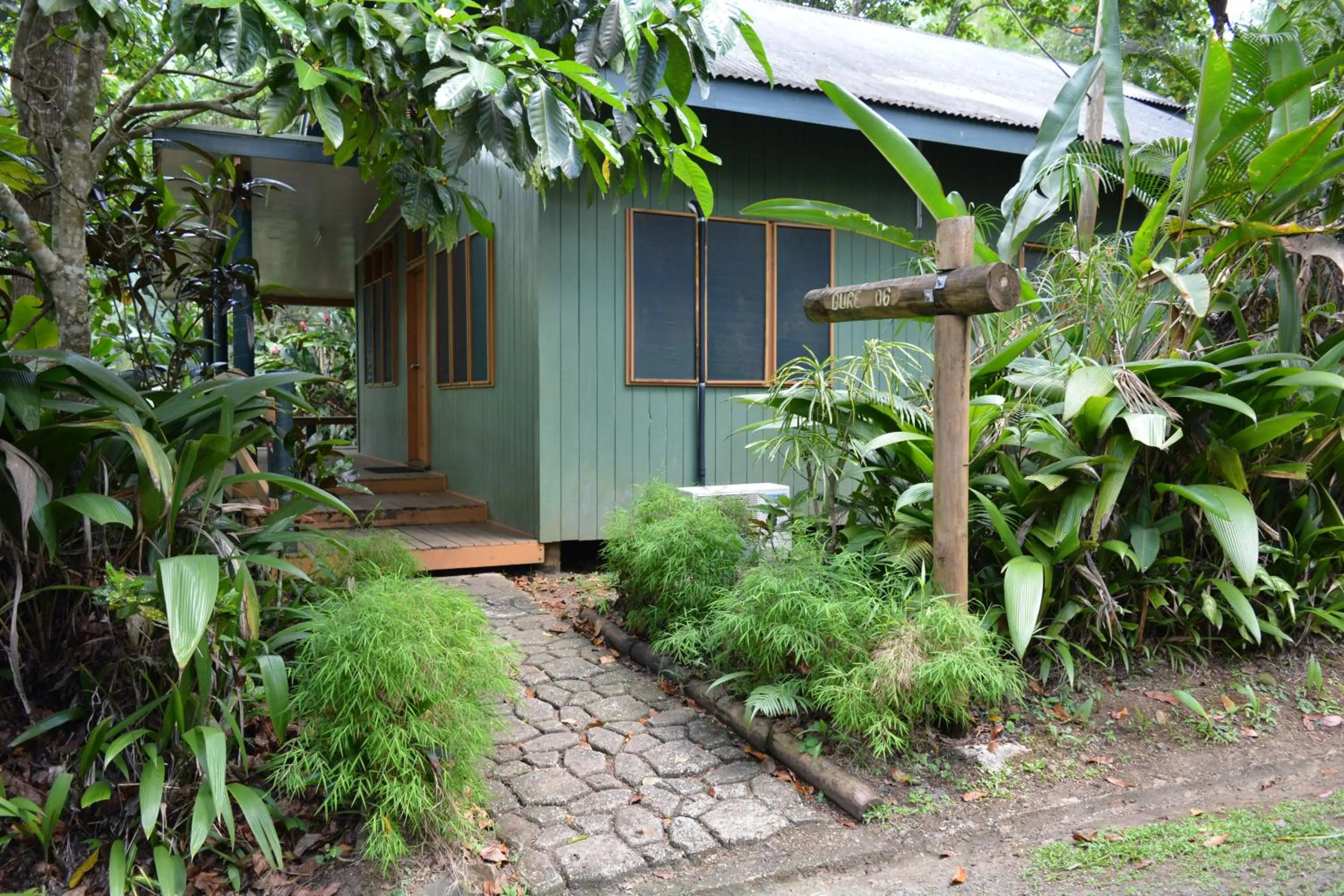 Garden view in Rainforest Eco Lodge