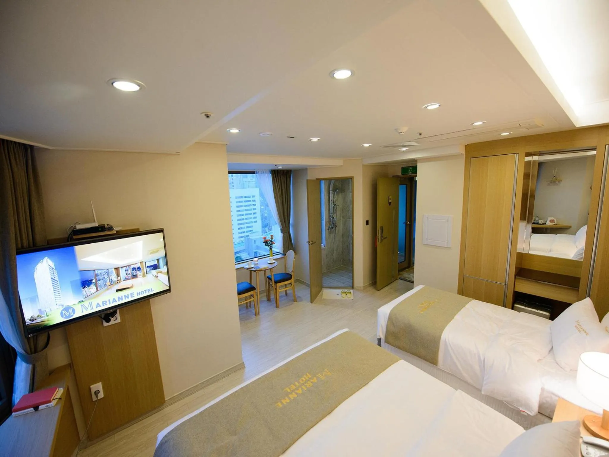 Bedroom, Bed in Haeundae Marianne Hotel