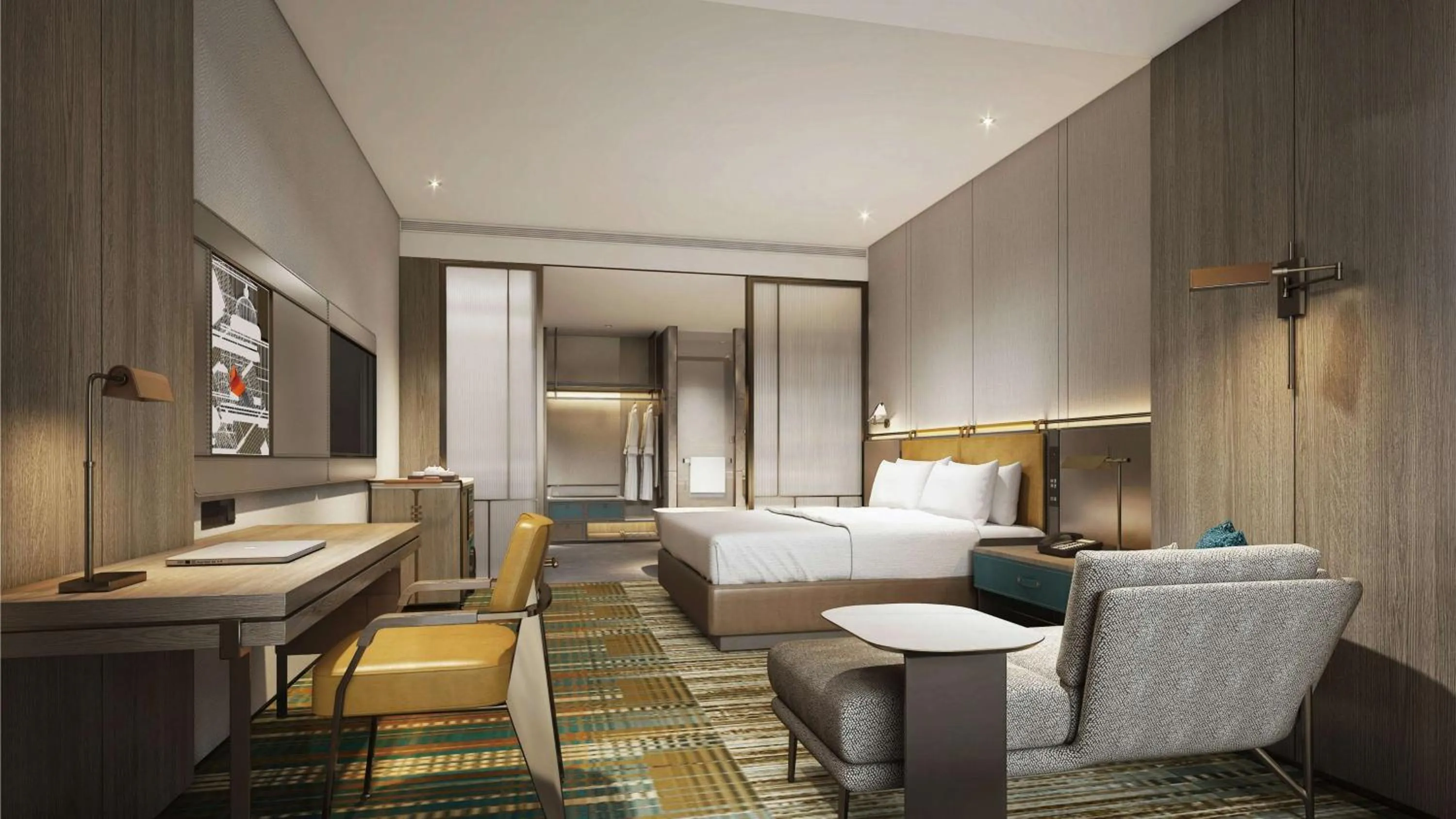 Bed in Hotel Plume Chengdu, Tapestry Collection By Hilton