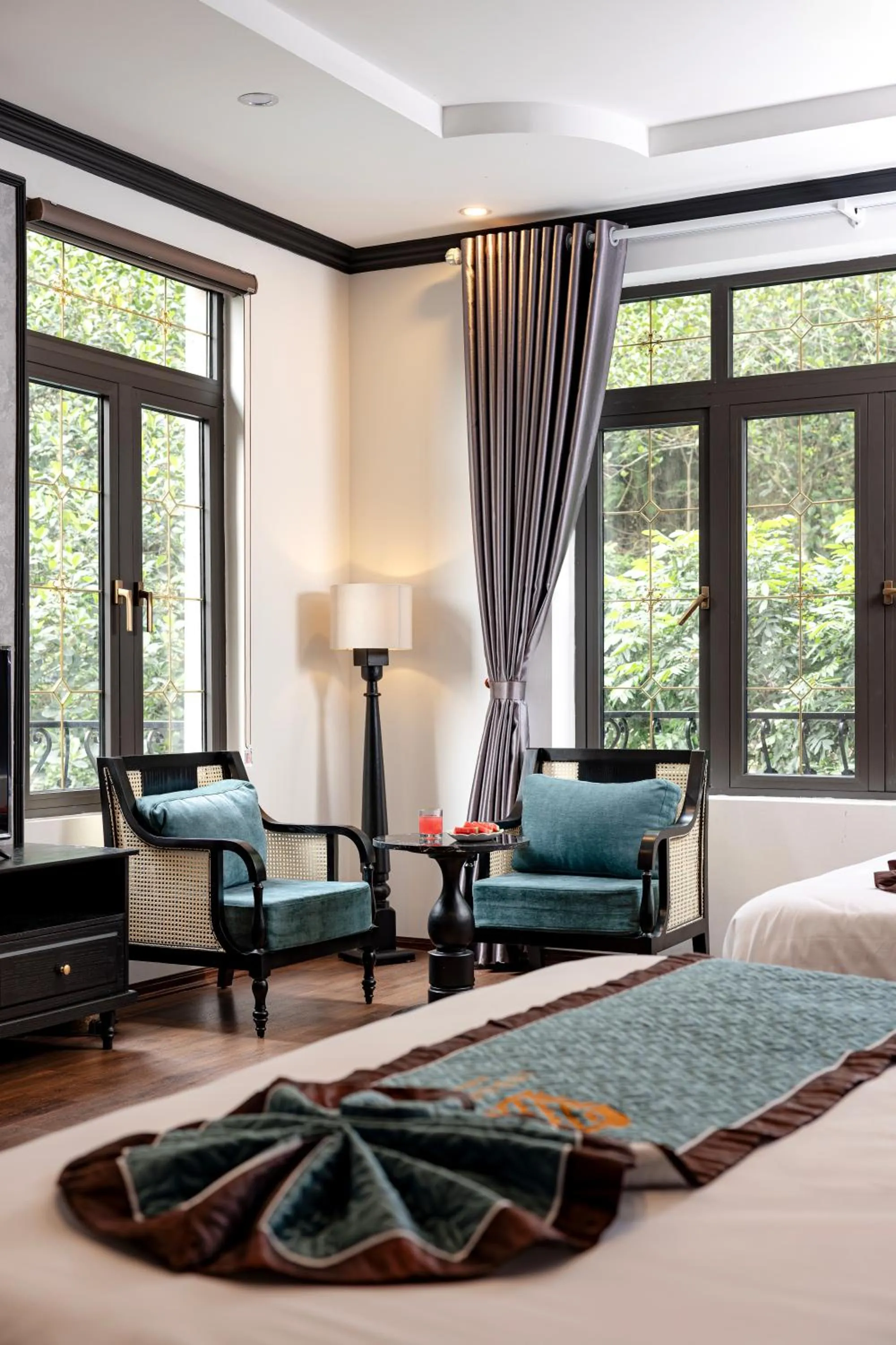 Bed in Indochine Boutique Hotel Ninh Bình