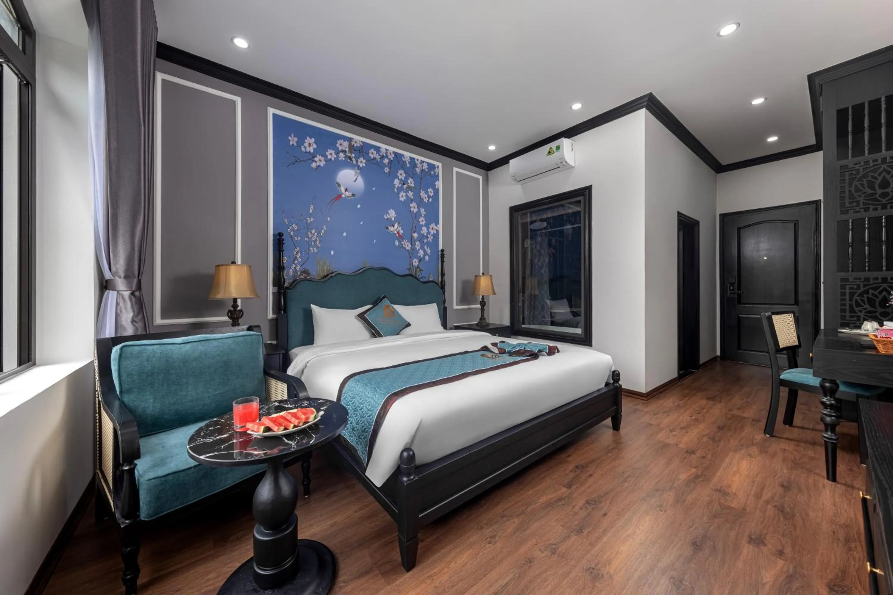 Bed in Indochine Boutique Hotel Ninh Bình