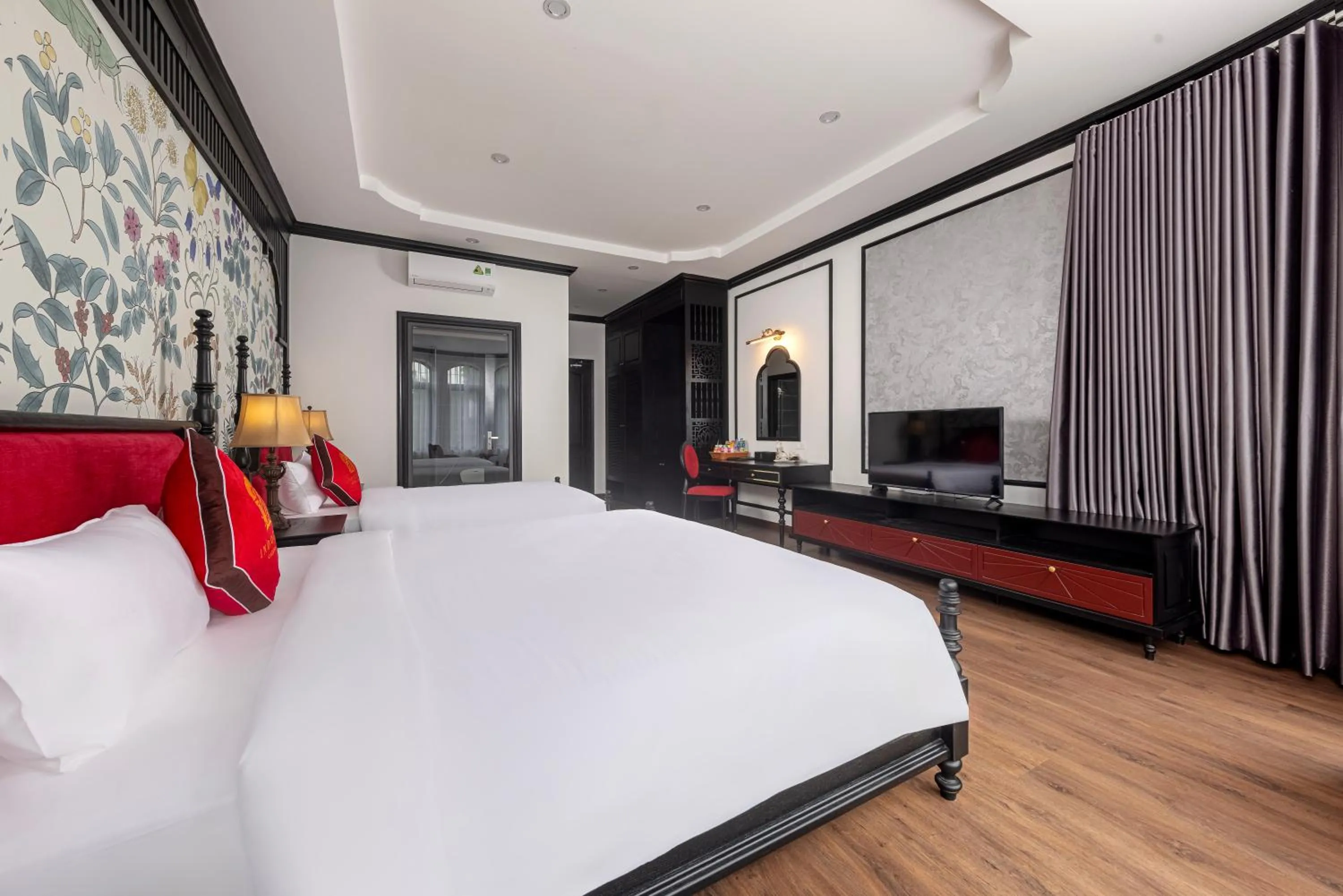 Bed in Indochine Boutique Hotel Ninh Bình