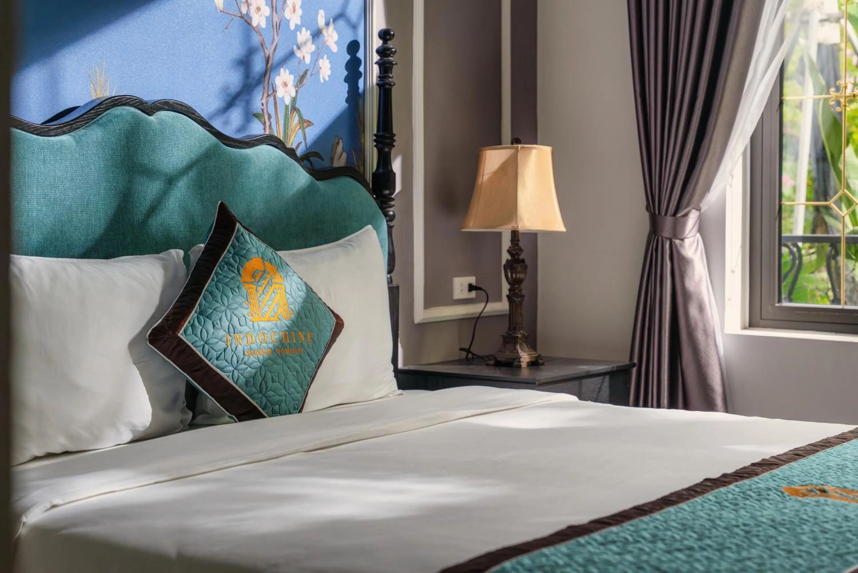 Bed in Indochine Boutique Hotel Ninh Bình