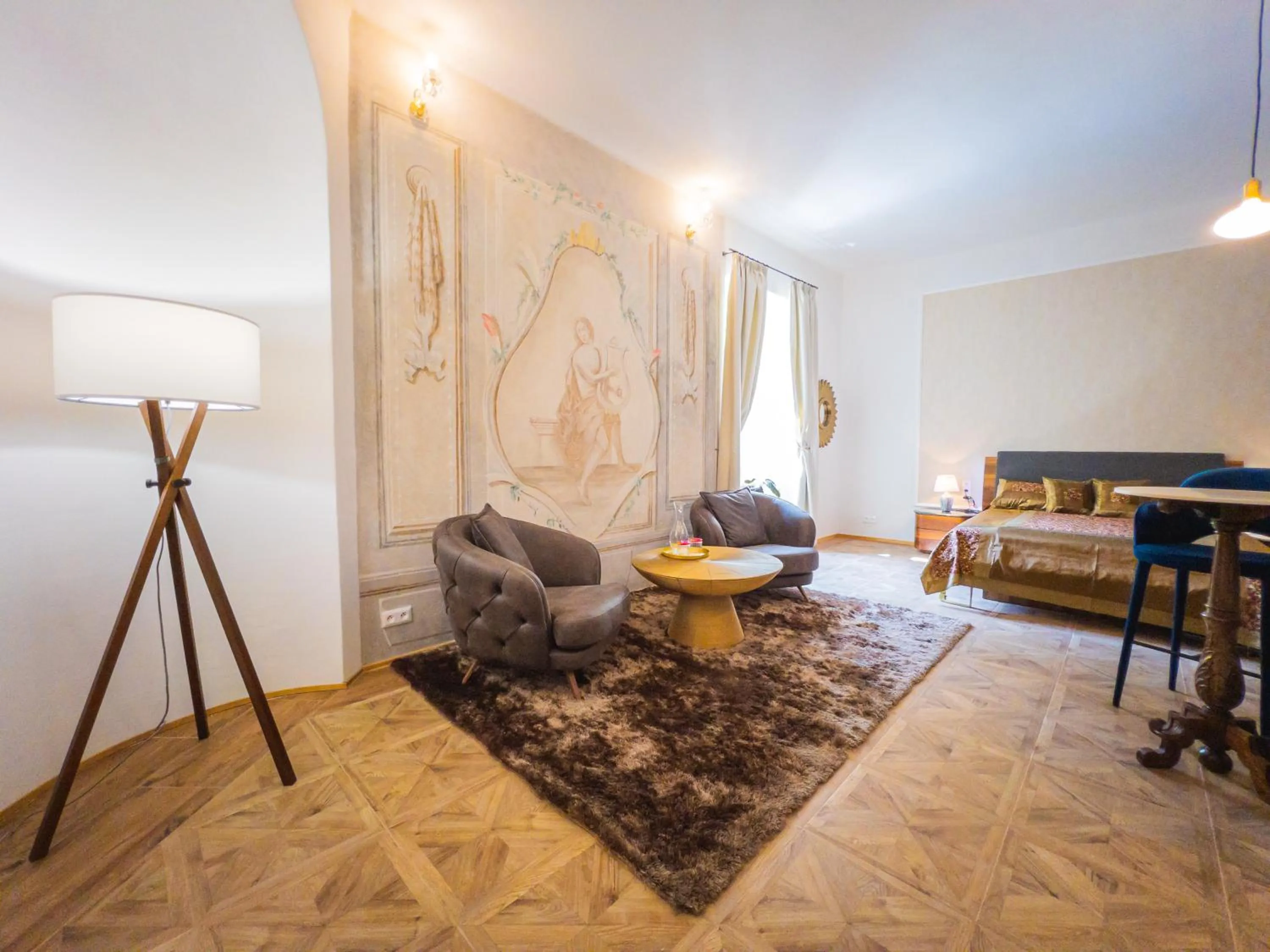 Photo of the whole room, Bed in Opera apartments - Mestský palác