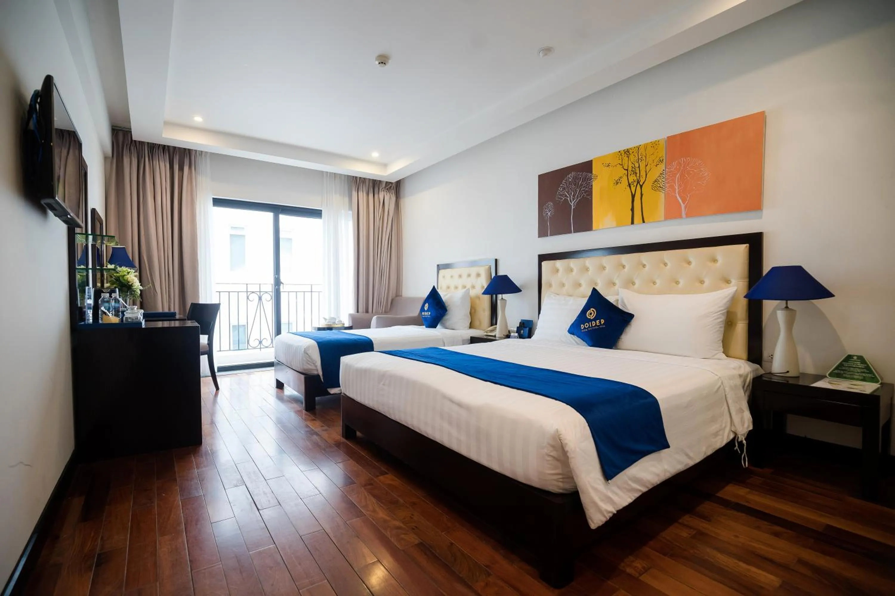 Bed in SANDALS ISLAND HOTEL