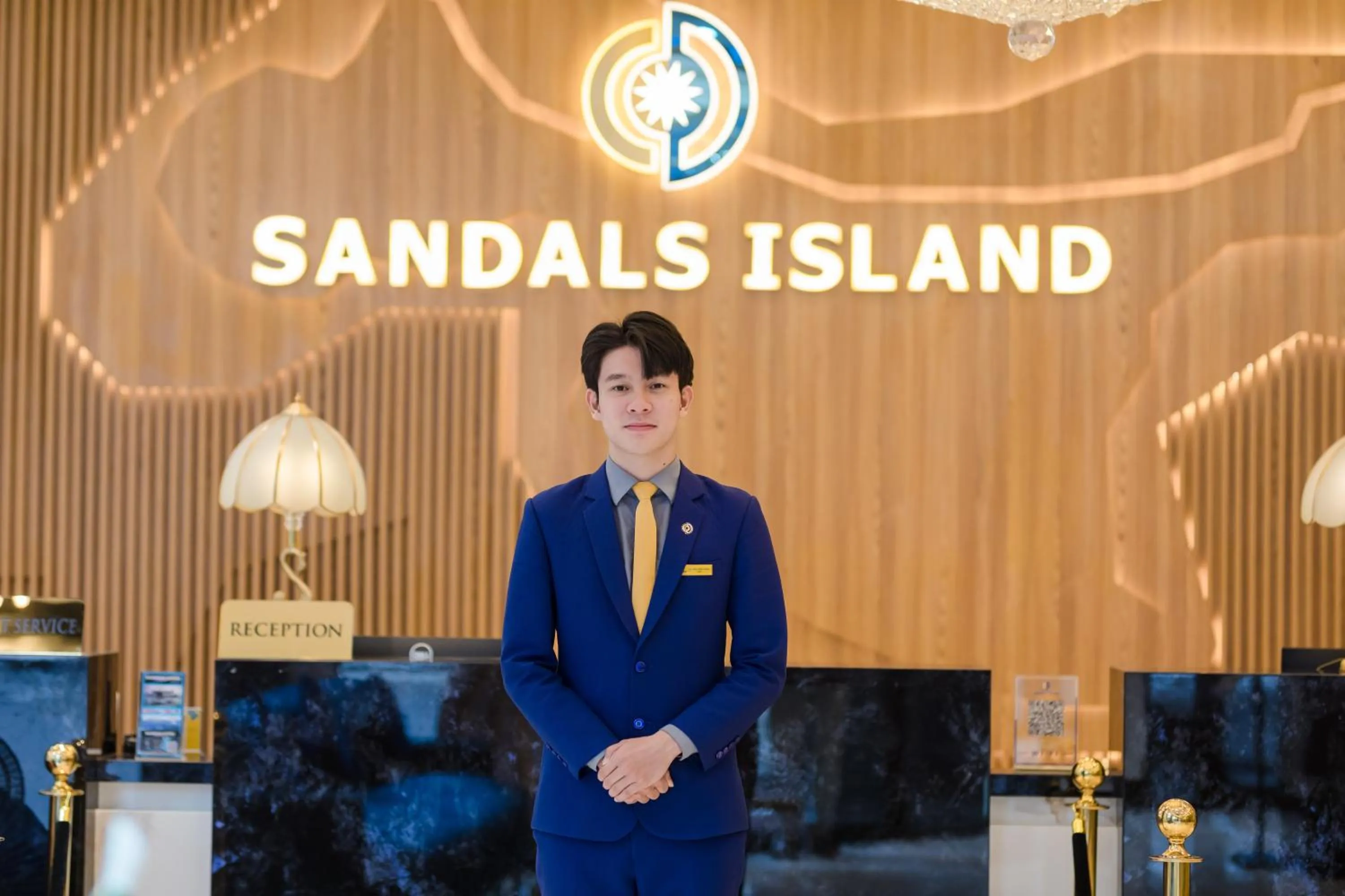 Staff in SANDALS ISLAND HOTEL