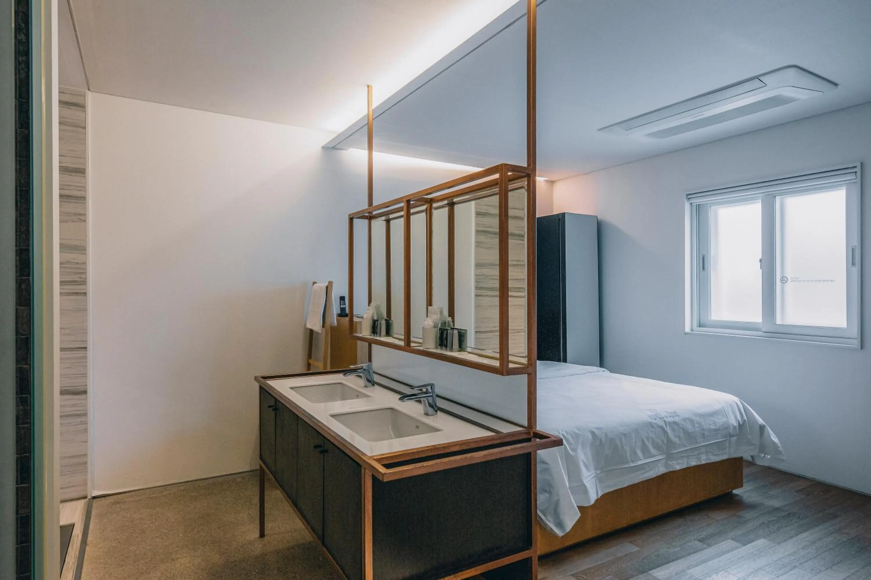 Bedroom, Bed in Gwangju Hotel the spot