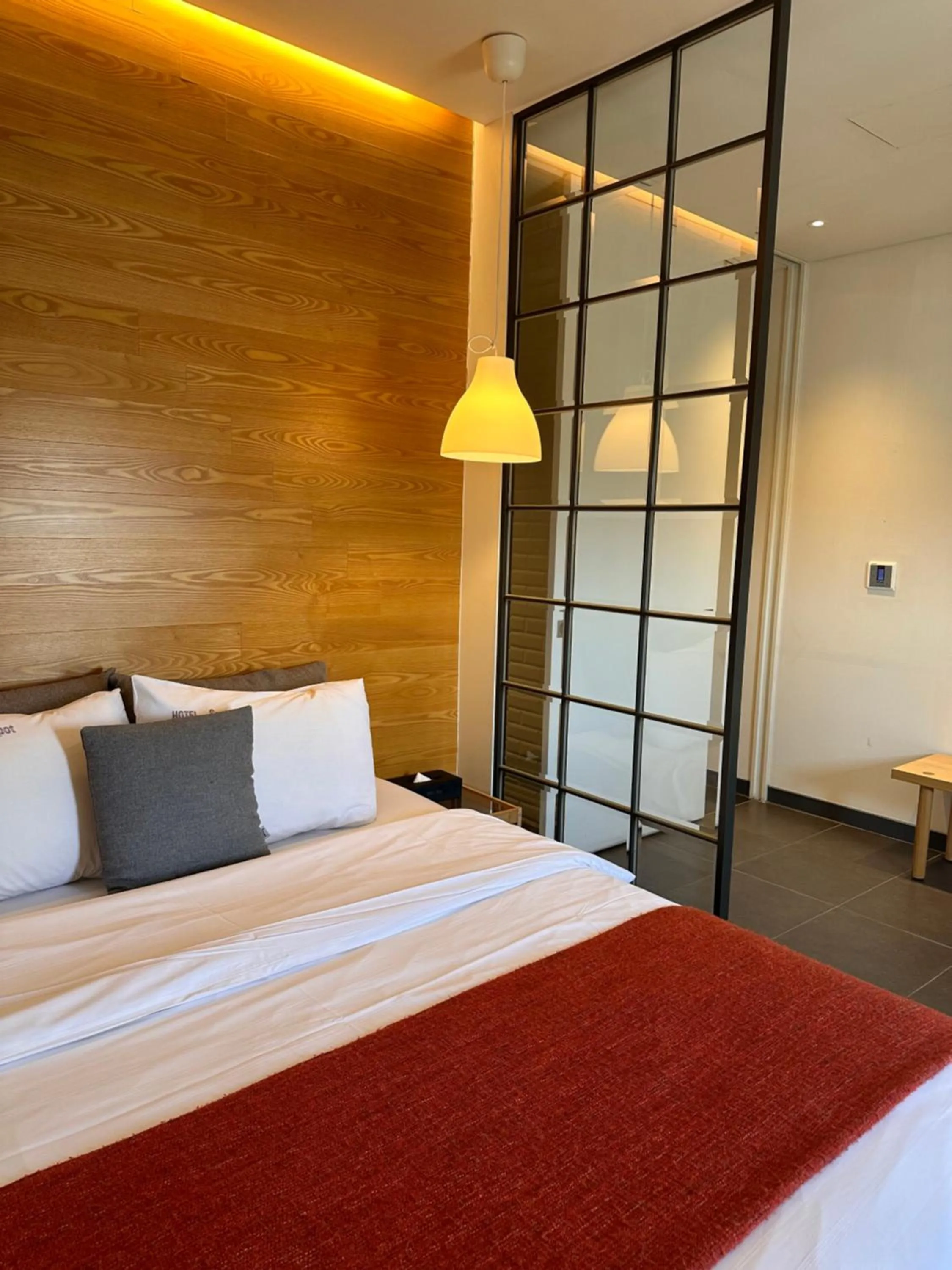 Bed in Gwangju Hotel the spot