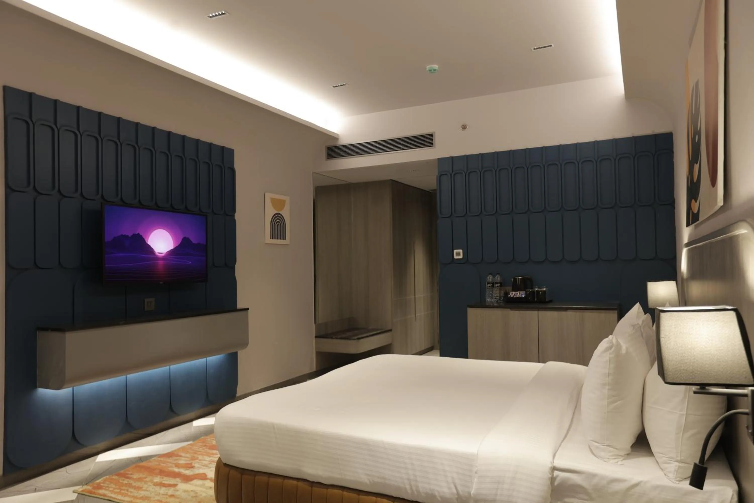 Bed in Palm Springs Resort