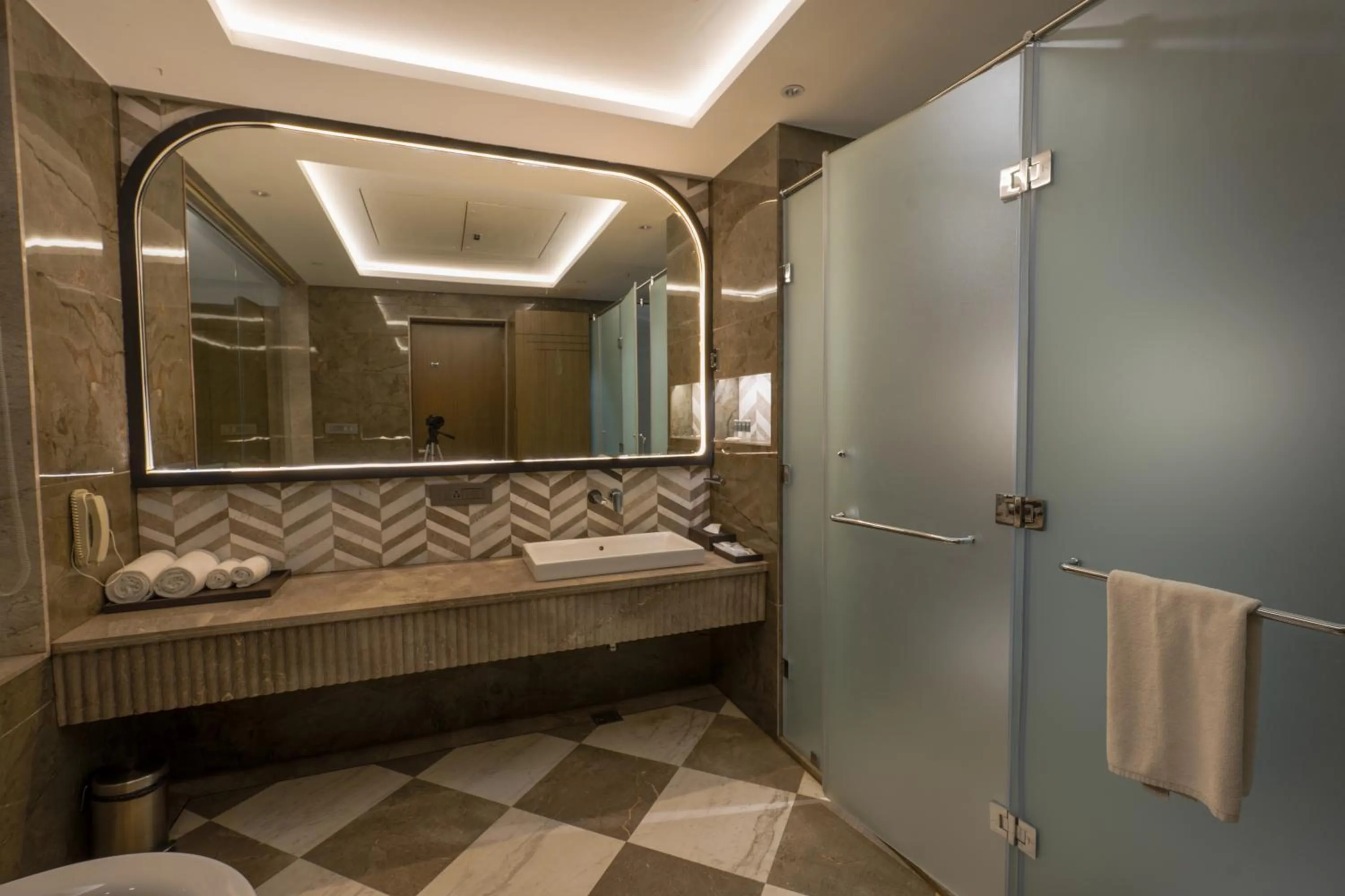 Bed in Palm Springs Resort