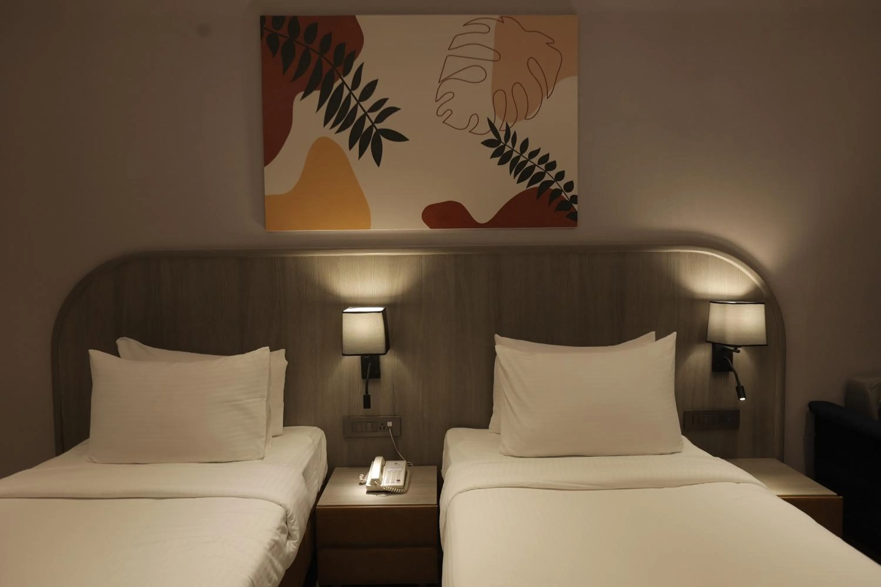 Bed in Palm Springs Resort