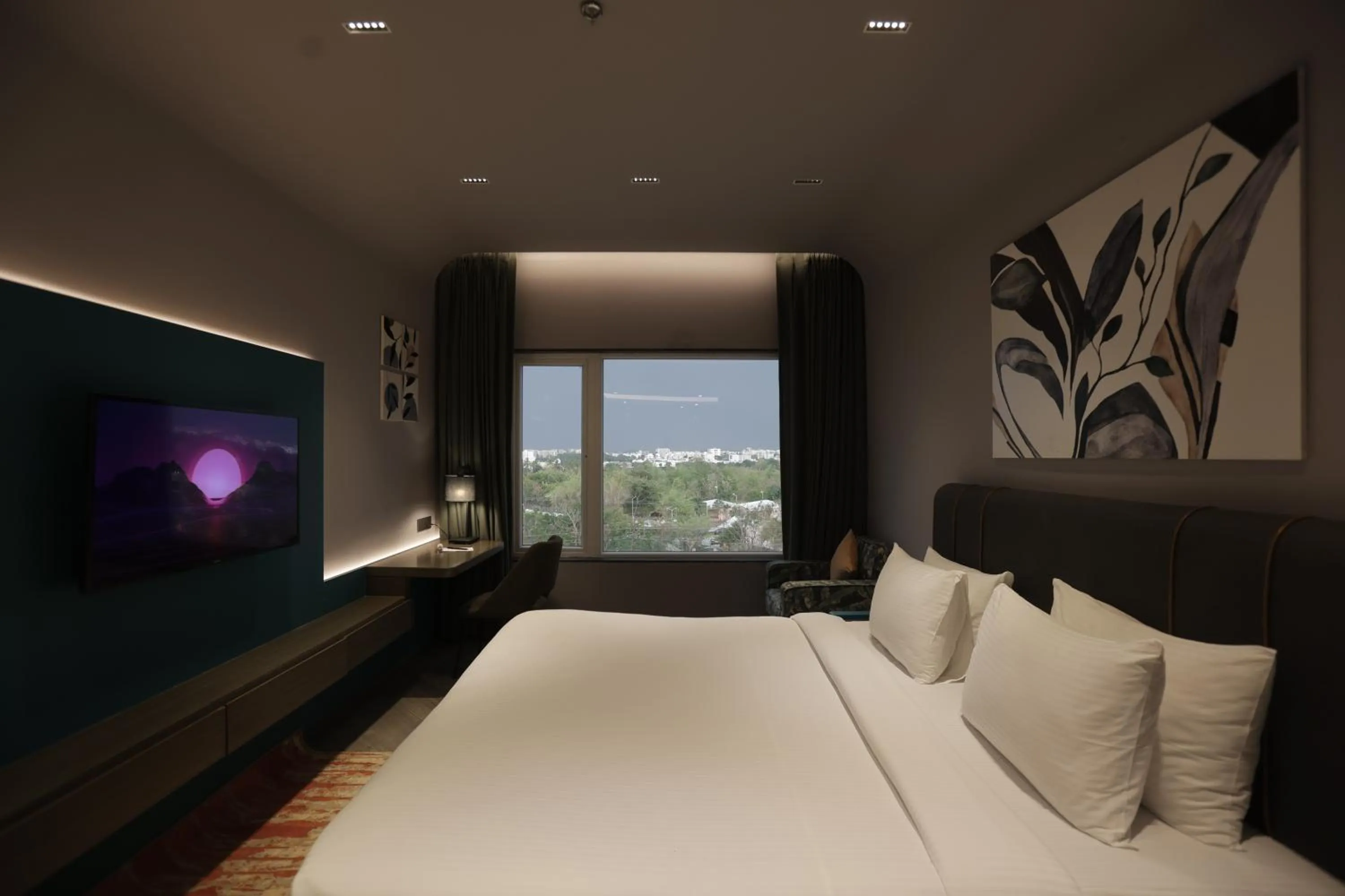 Bed in Palm Springs Resort