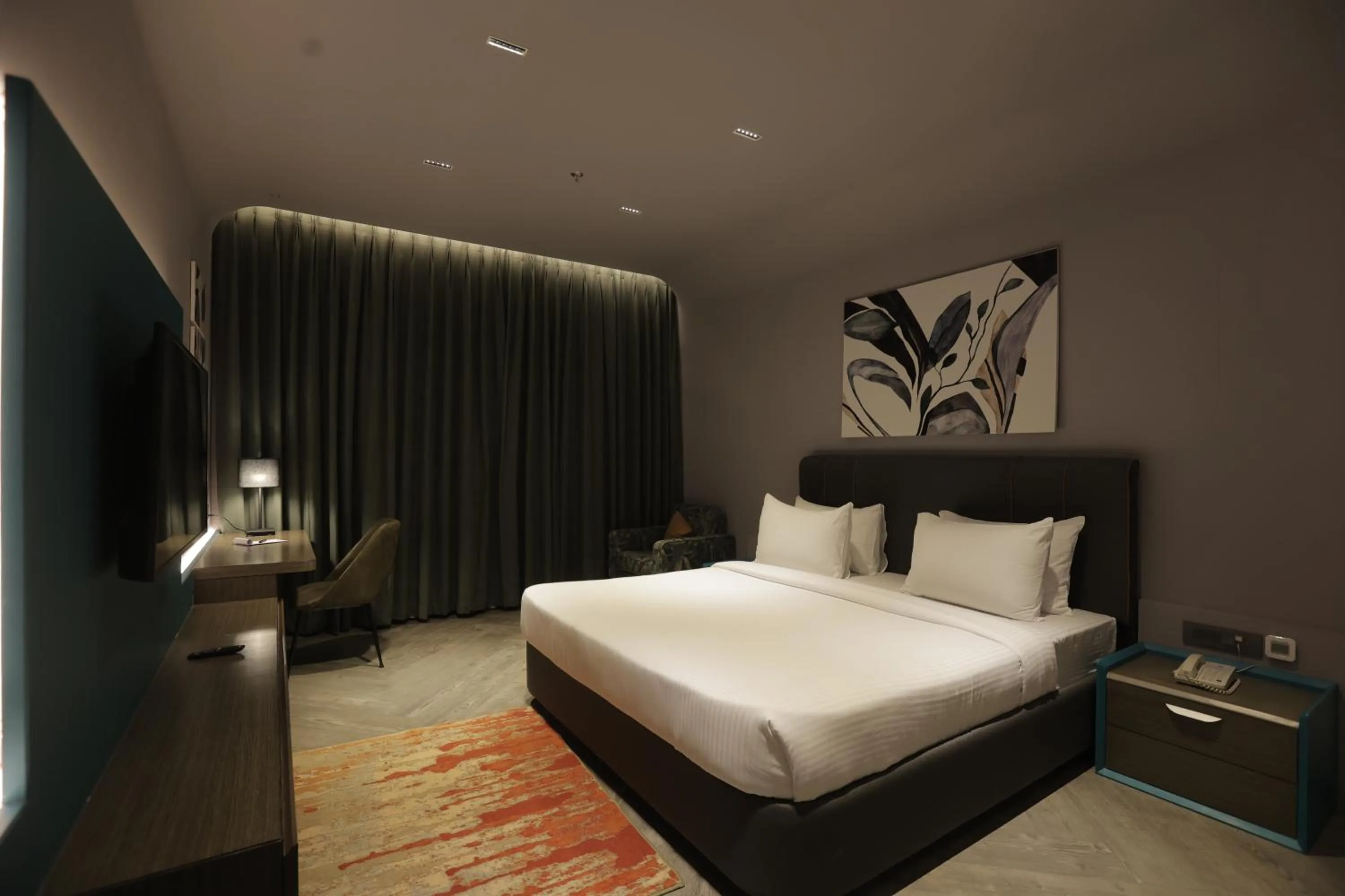 Bed in Palm Springs Resort