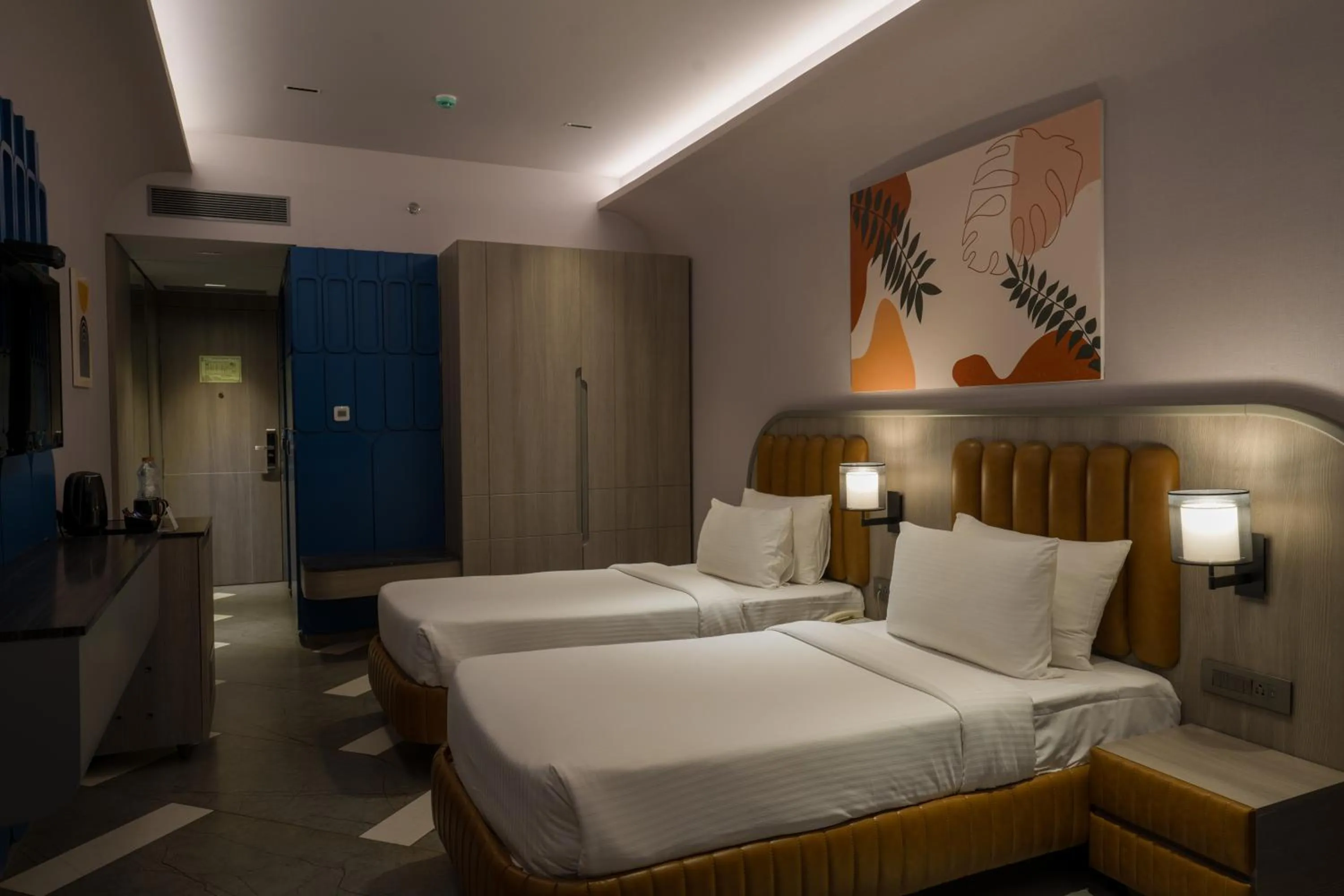 Bed in Palm Springs Resort