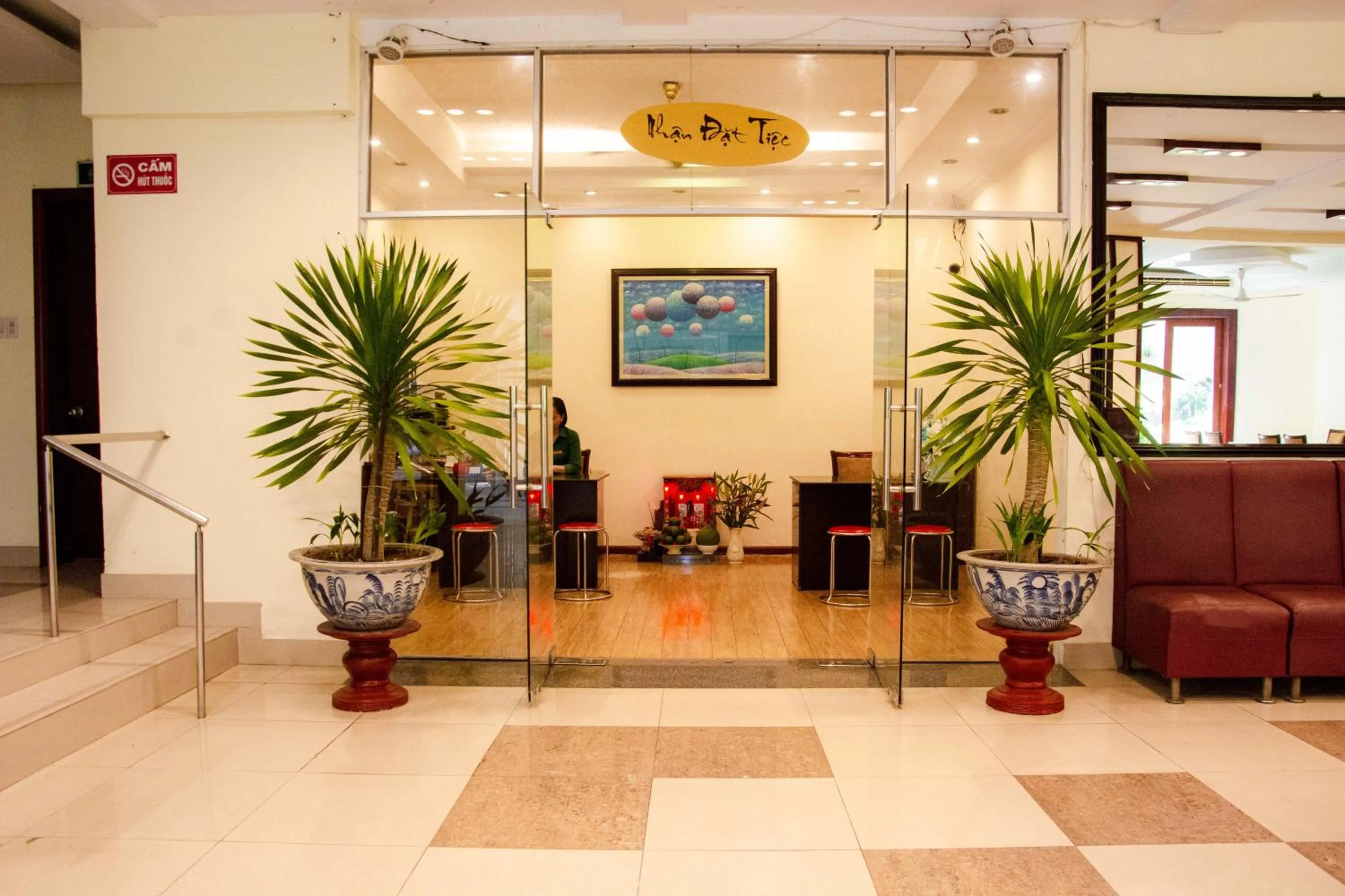 Lobby or reception in Angella Hotel