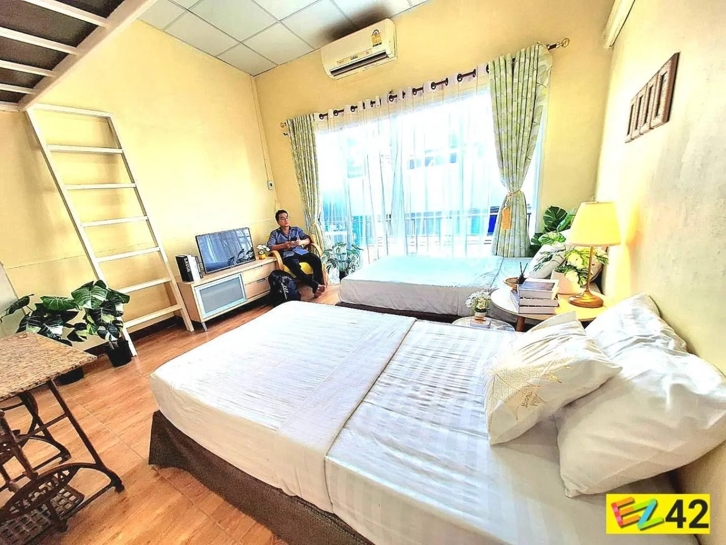 Bedroom, Bed in EZ Sleep @ Ratchada 19