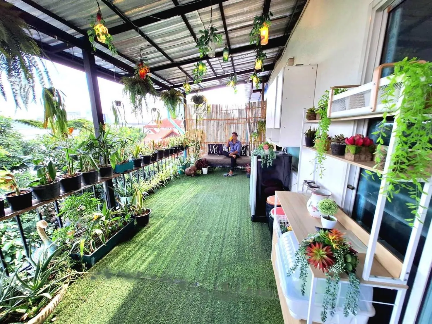 Garden in EZ Sleep @ Ratchada 19