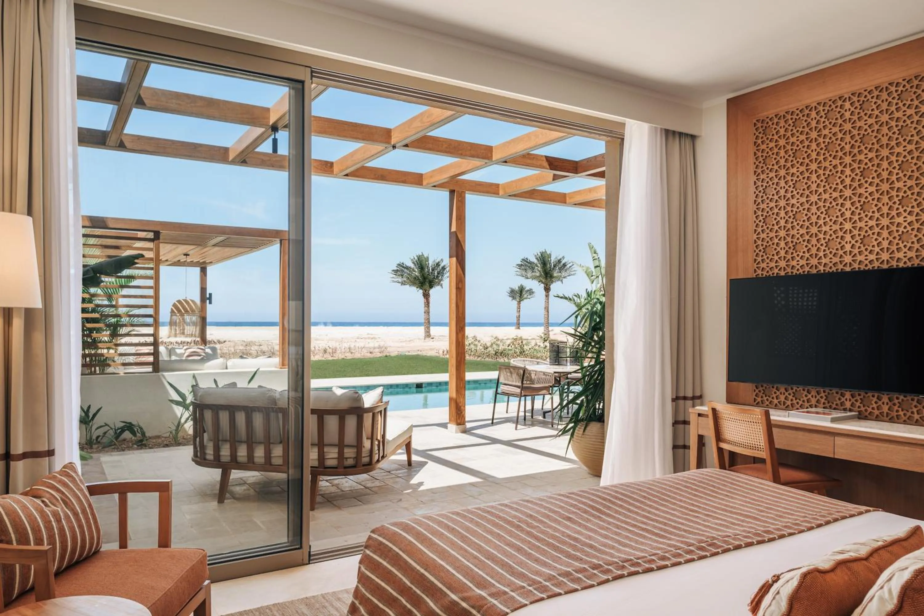 View (from property/room), Bed in Sakhra Hotel & Spa, Almaza Bay