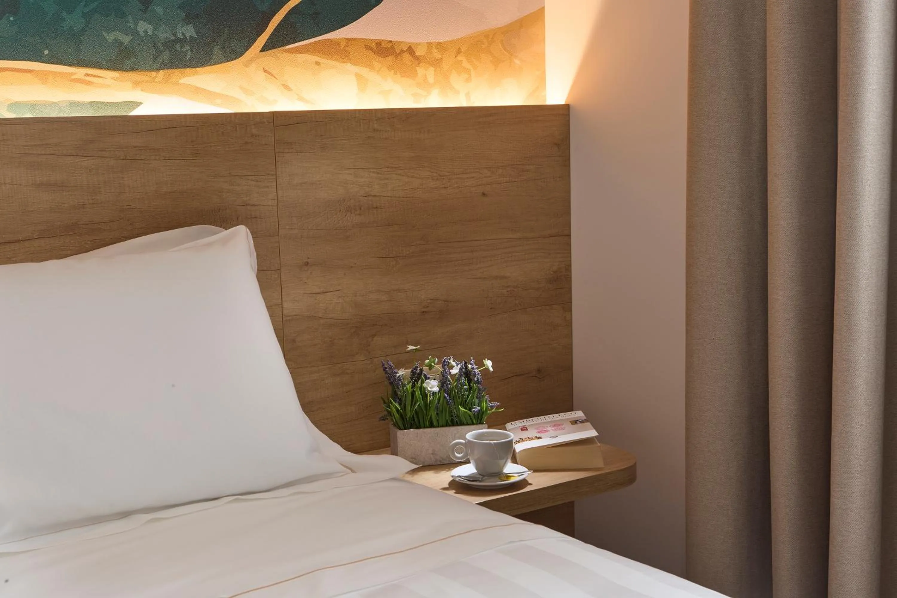 Decorative detail, Bed in Luci di Assisi B&B Wellness