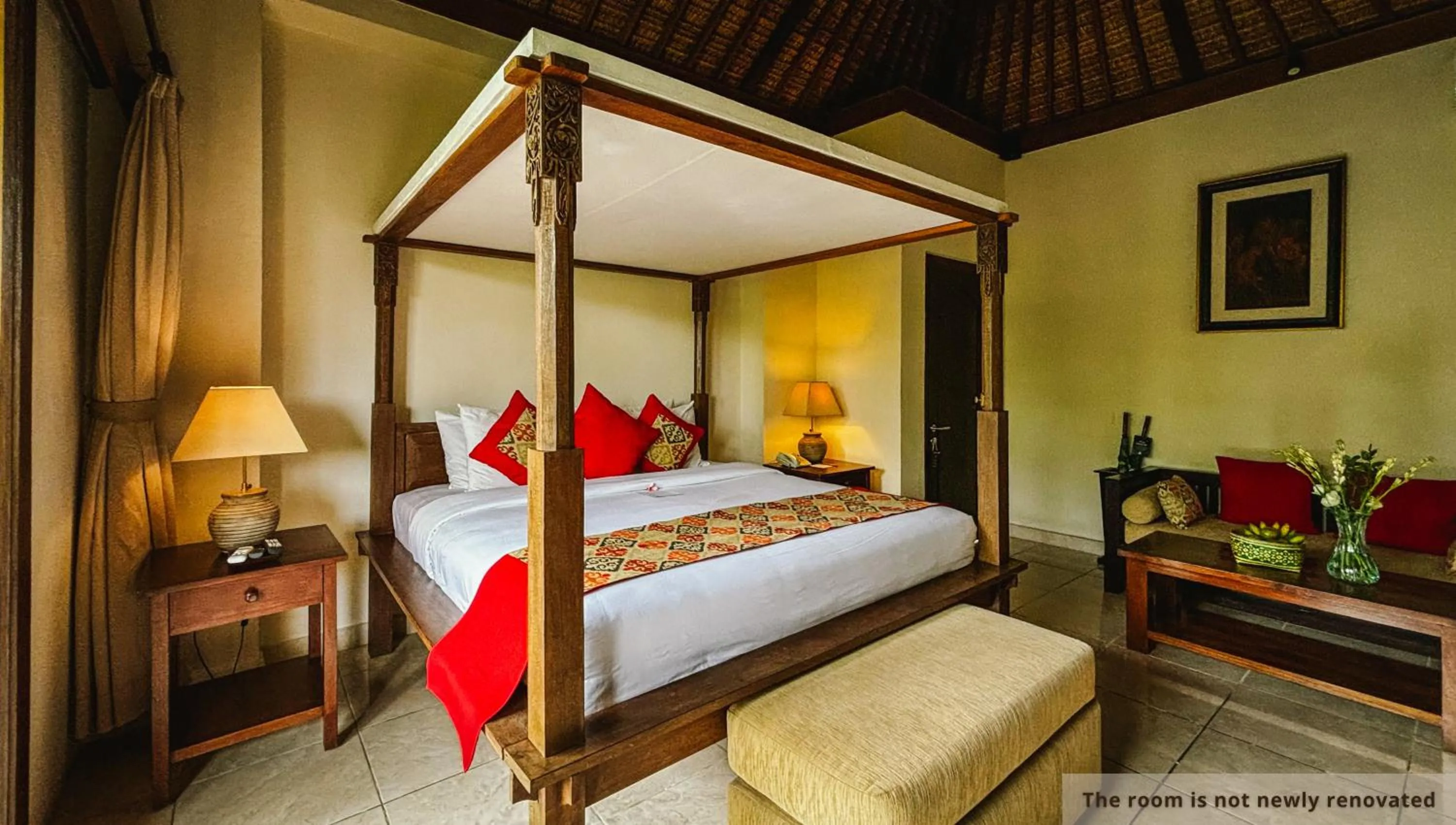 Bed in Svarga Bebek Villas