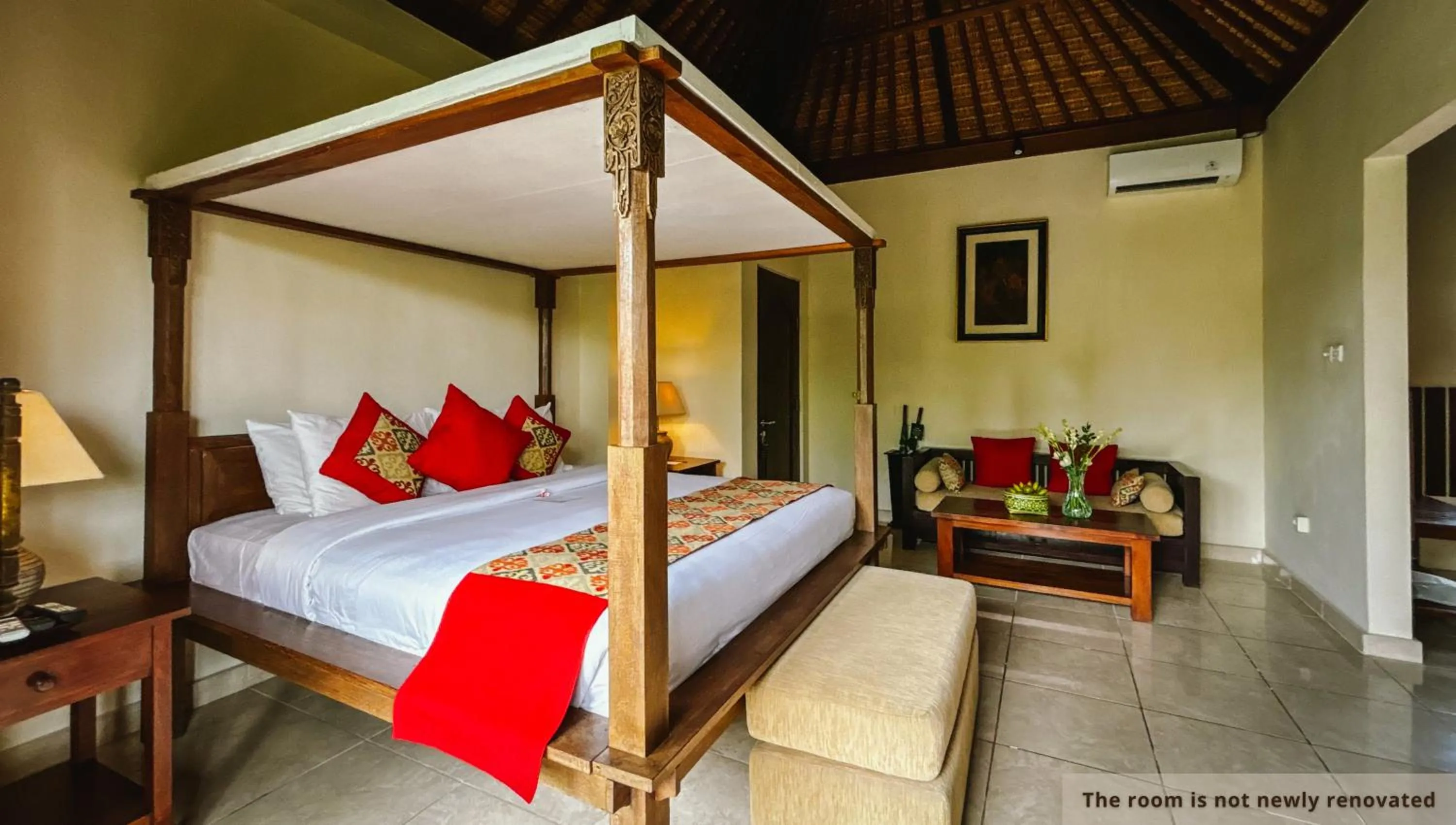 Bed in Svarga Bebek Villas