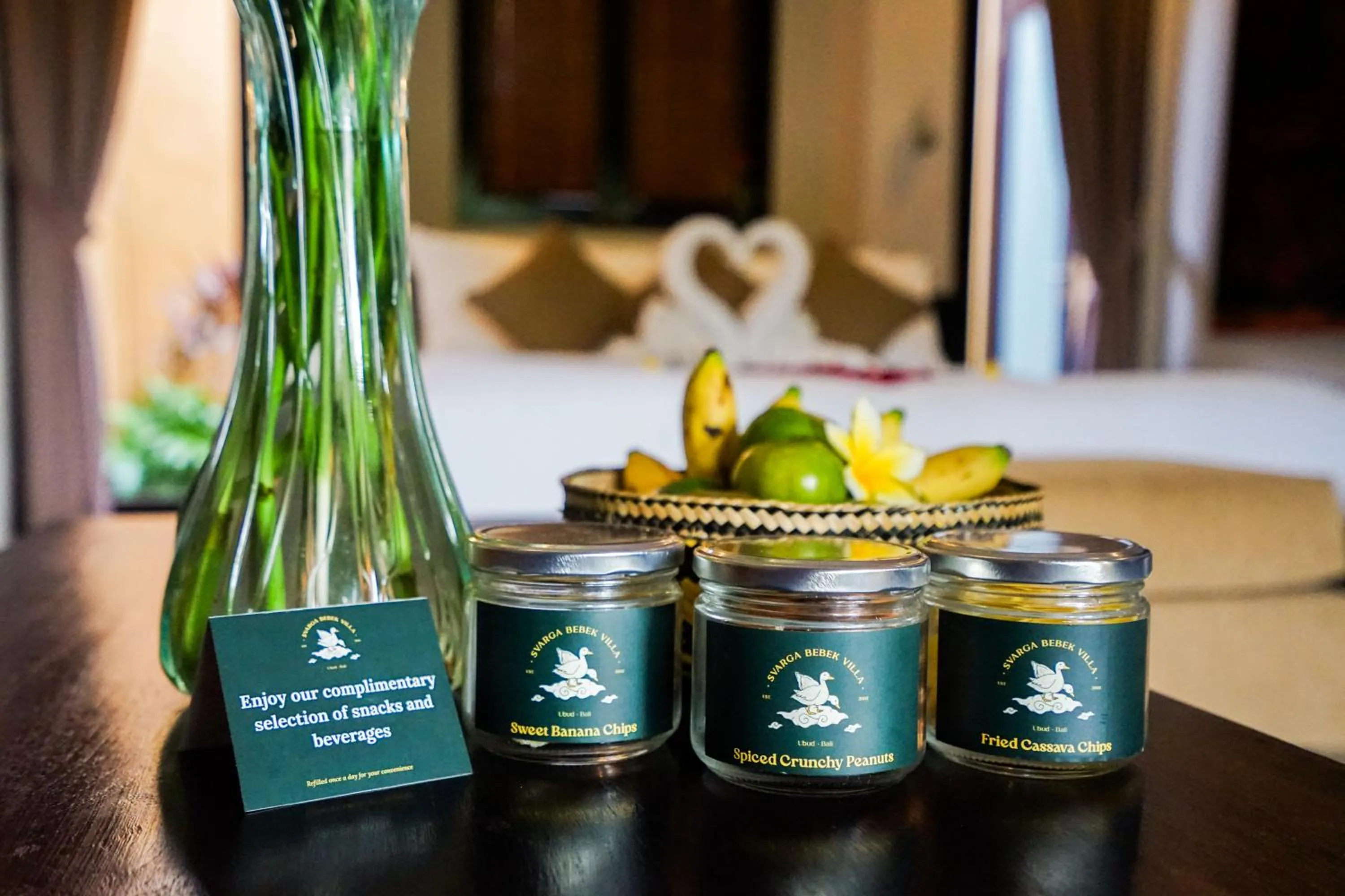 Food and drinks in Svarga Bebek Villas