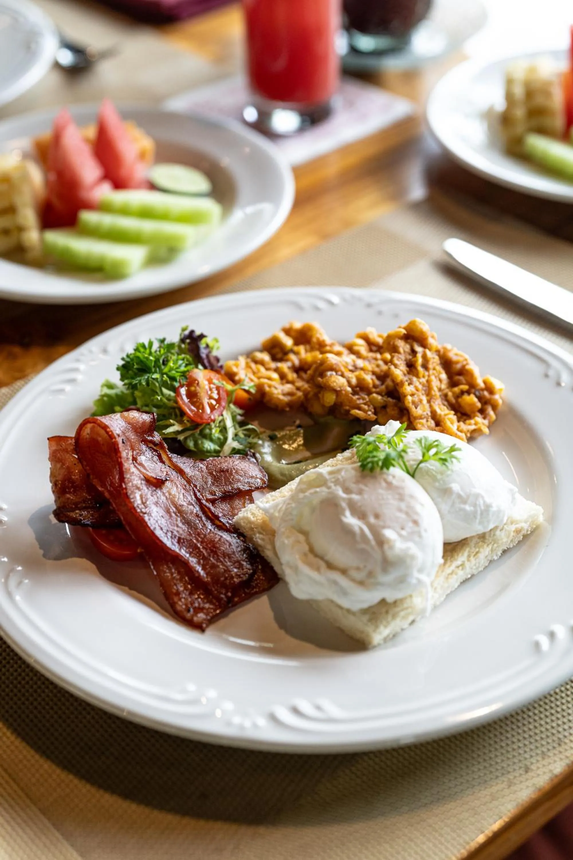 Breakfast in Svarga Bebek Villas