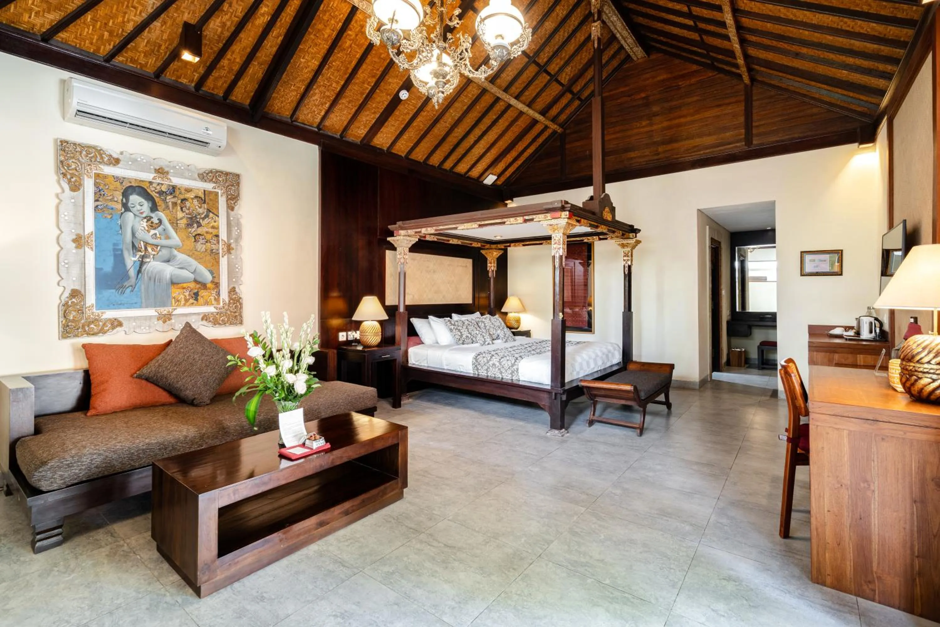 TV and multimedia, Bed in Svarga Bebek Villas