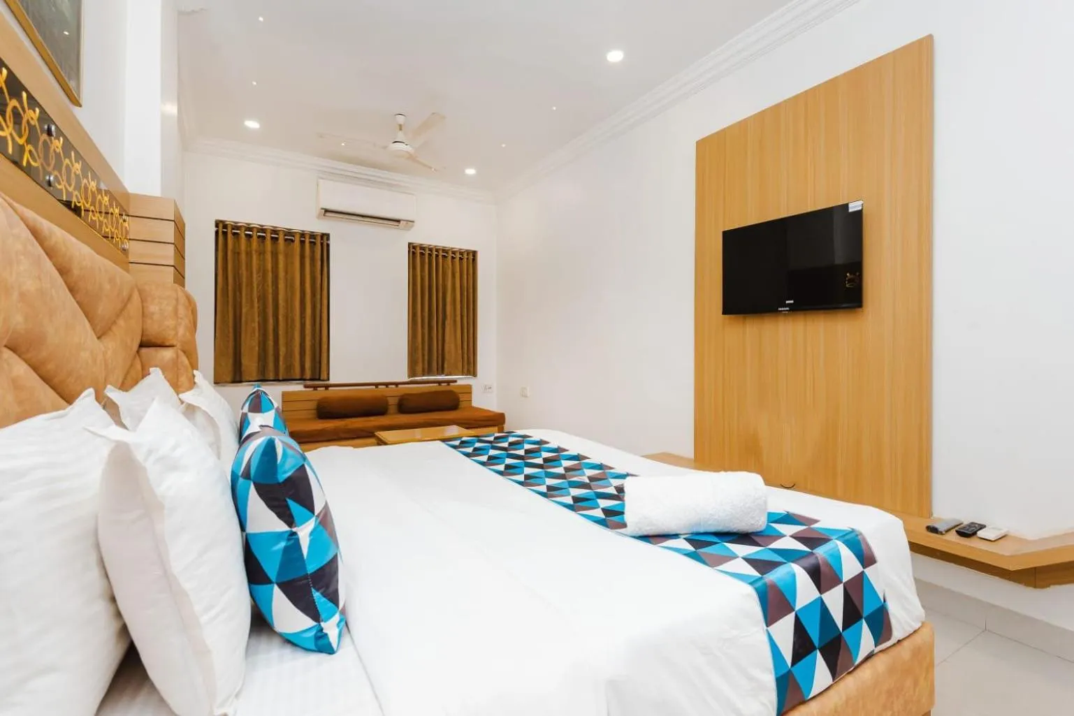 Bed in HOTEL GALAXY SURAT