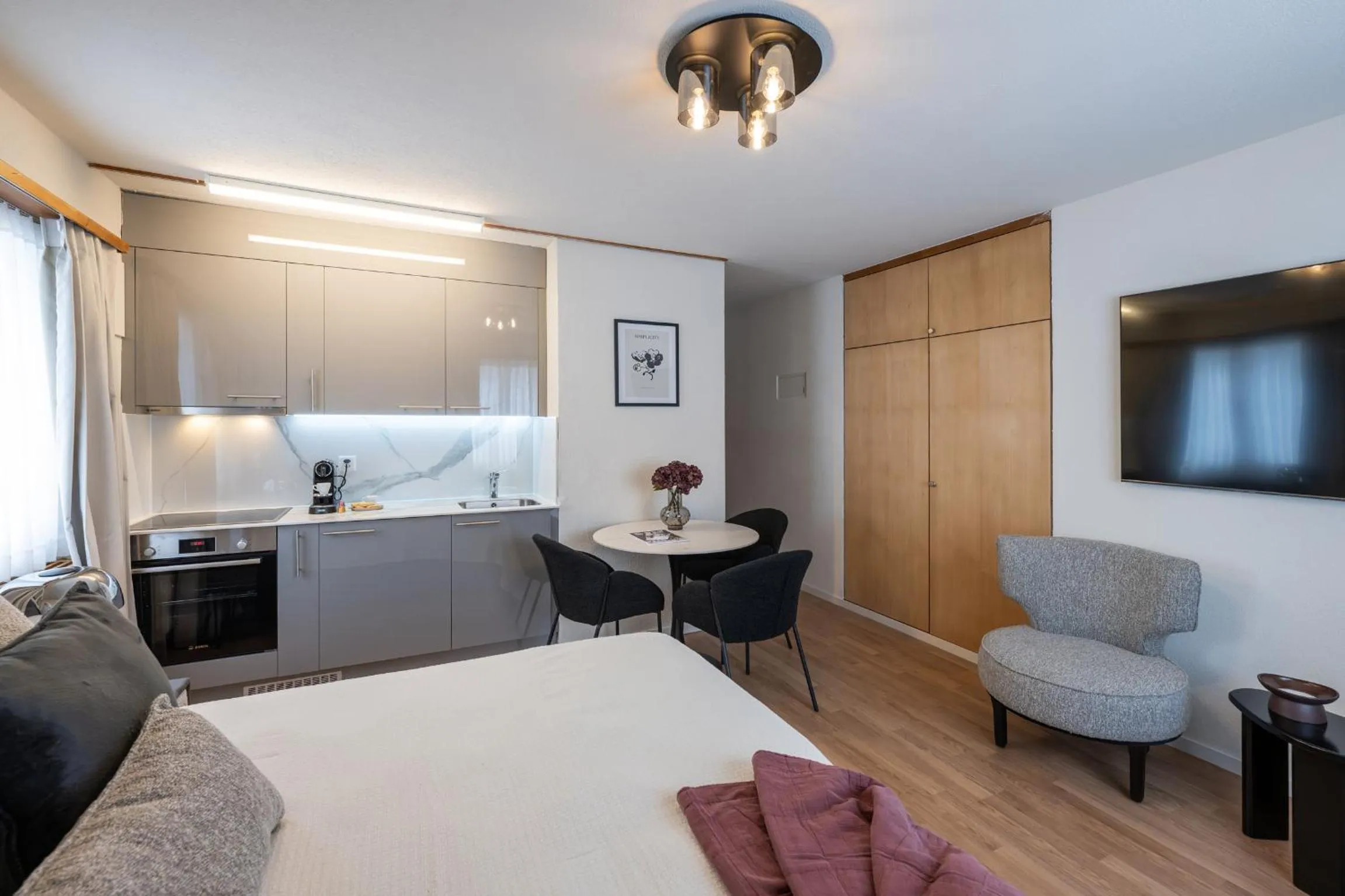 Bed in Chalet-Hotel Larix