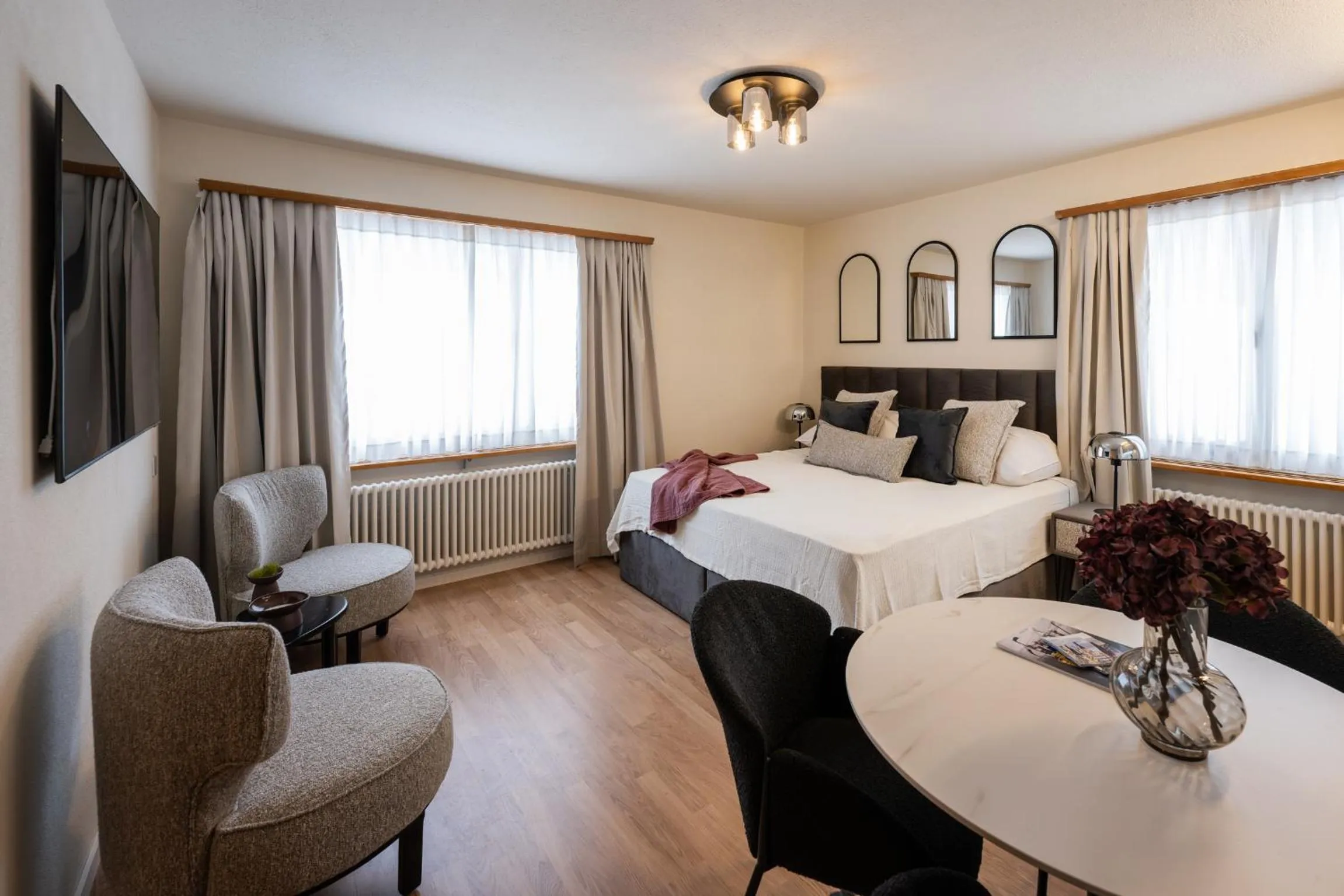 Bed in Chalet-Hotel Larix