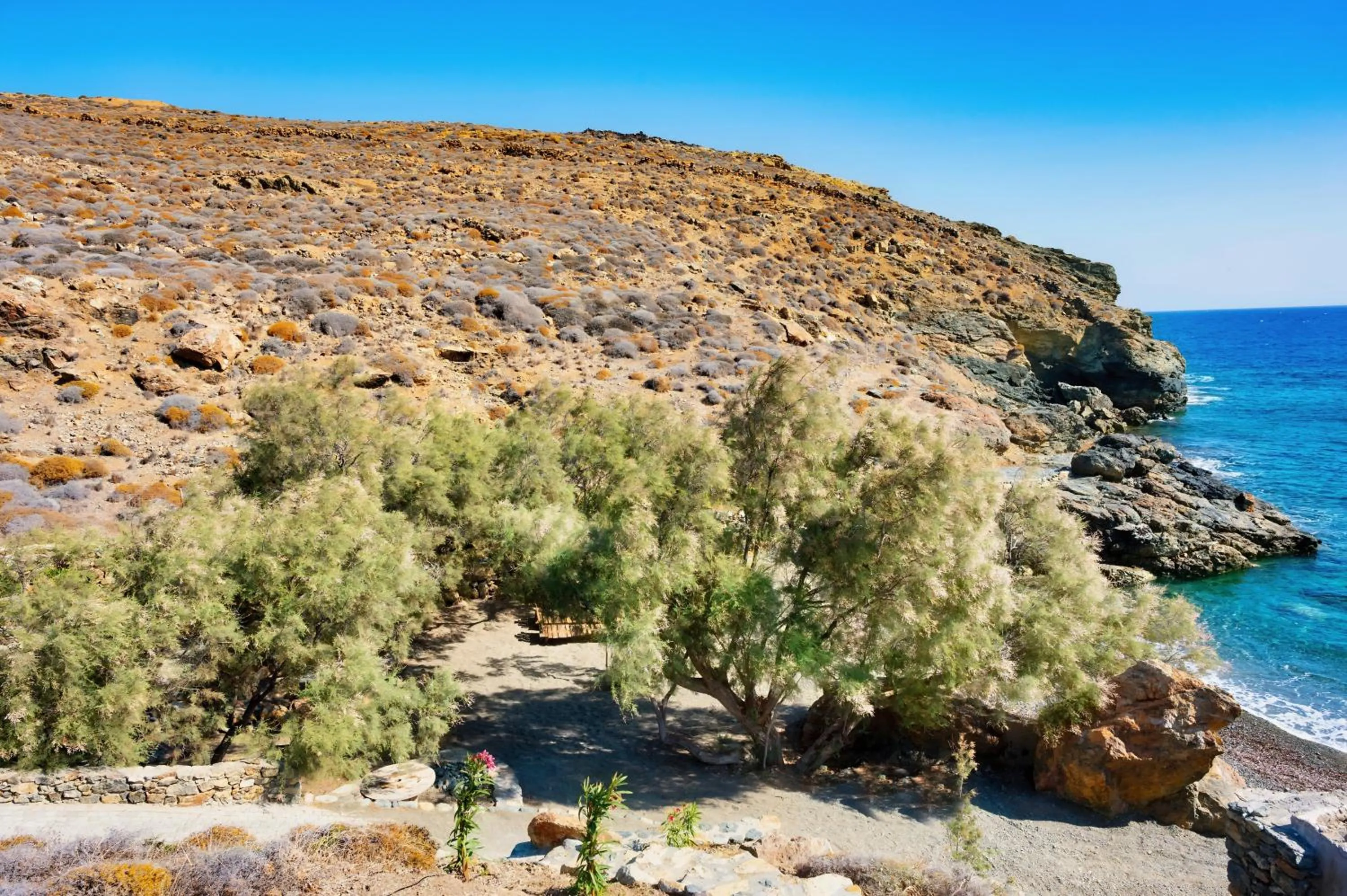Natural landscape in Semeli Coast Mykonos Curio Collection by Hilton