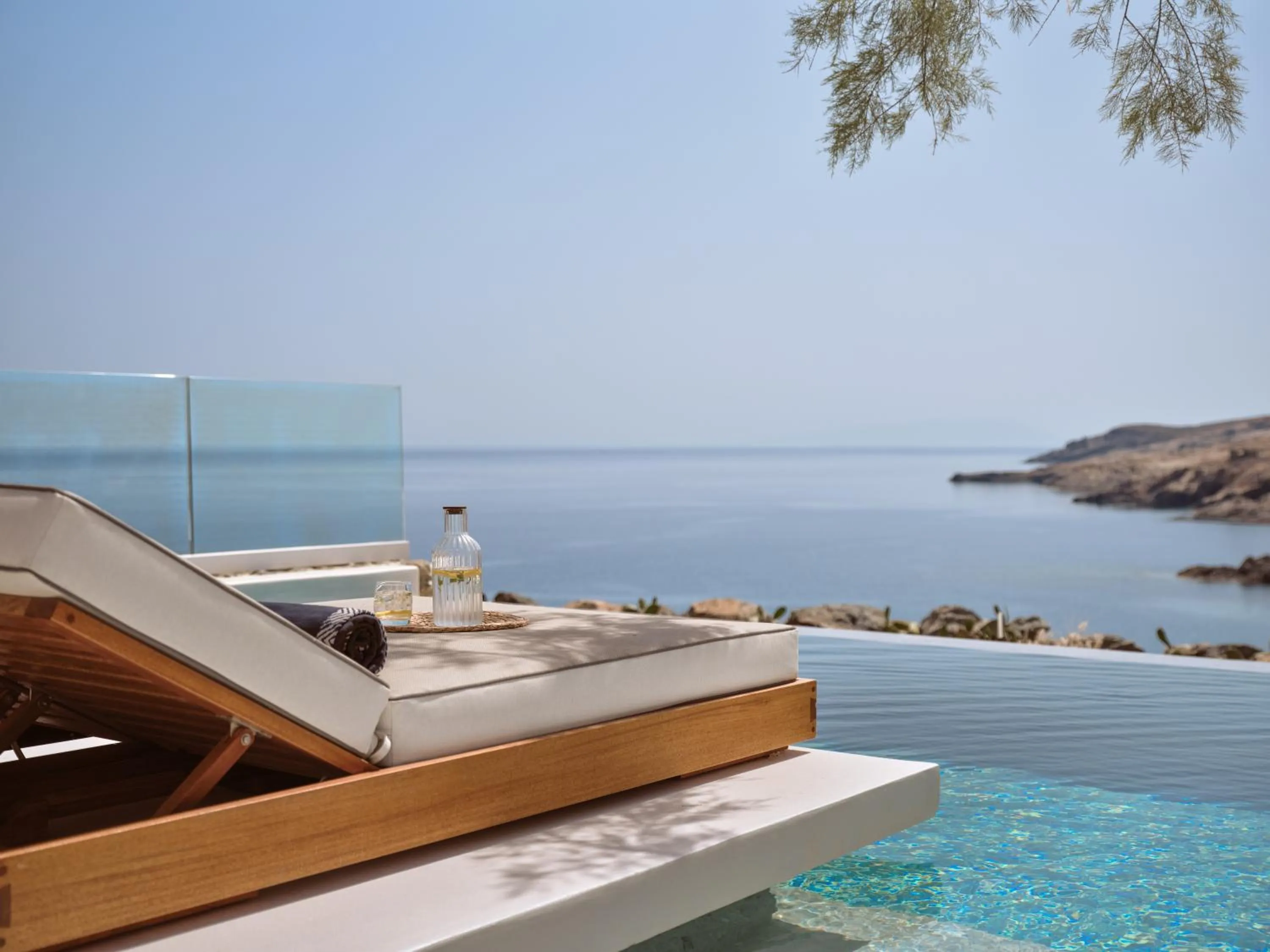 Swimming pool in Semeli Coast Mykonos Curio Collection by Hilton
