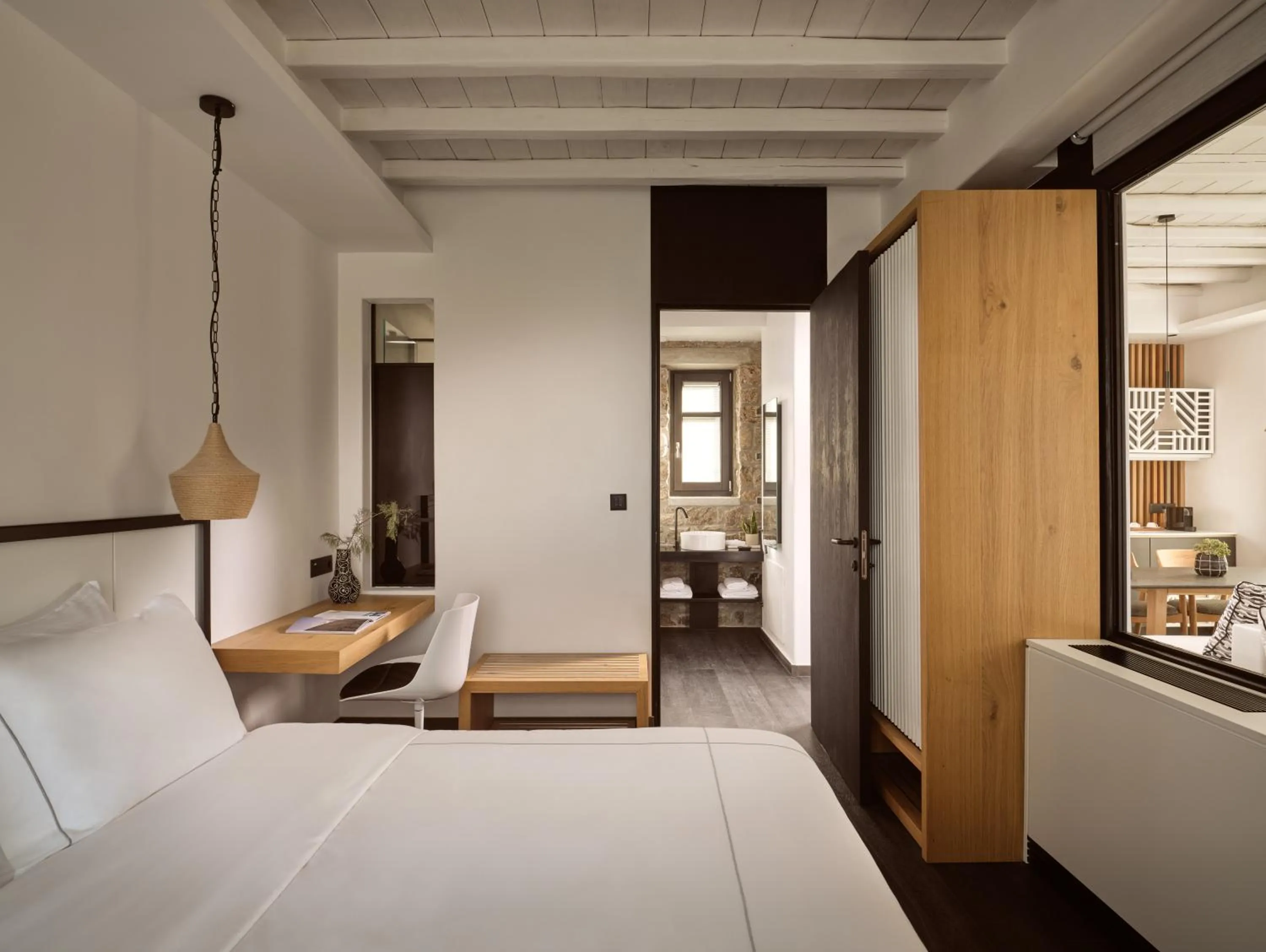 Bed in Semeli Coast Mykonos Curio Collection by Hilton