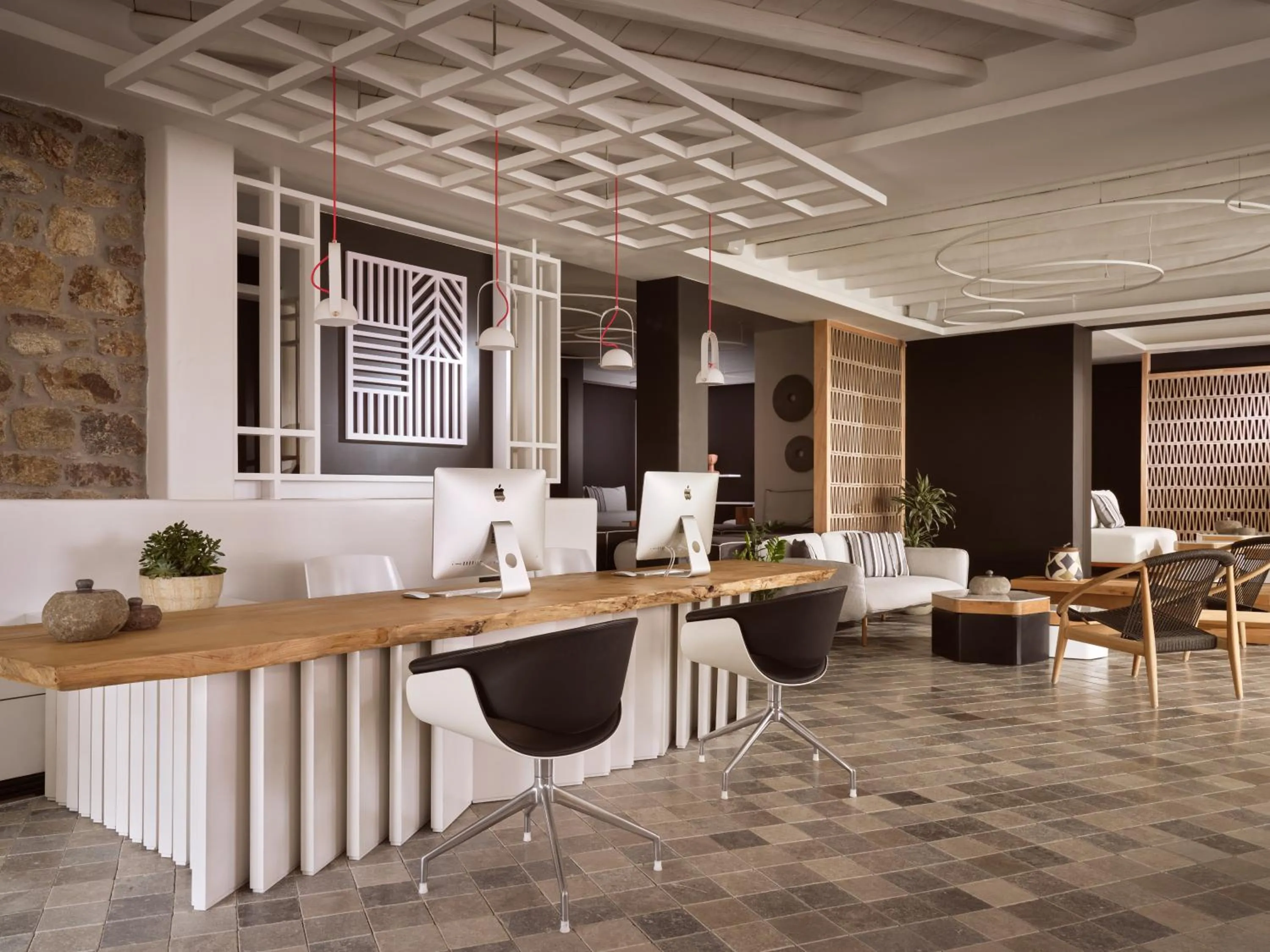 Lobby or reception in Semeli Coast Mykonos Curio Collection by Hilton